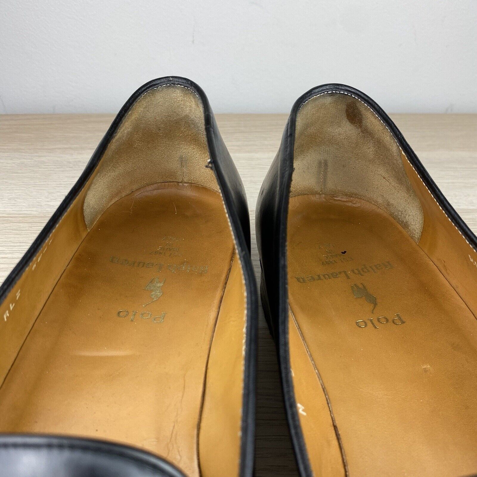 Polo Ralph Lauren Polo Ralph Lauren Tuxedo Opera Loafers 11.5D Black Leather Size US 11.5 / EU 44-45 - 21 Thumbnail