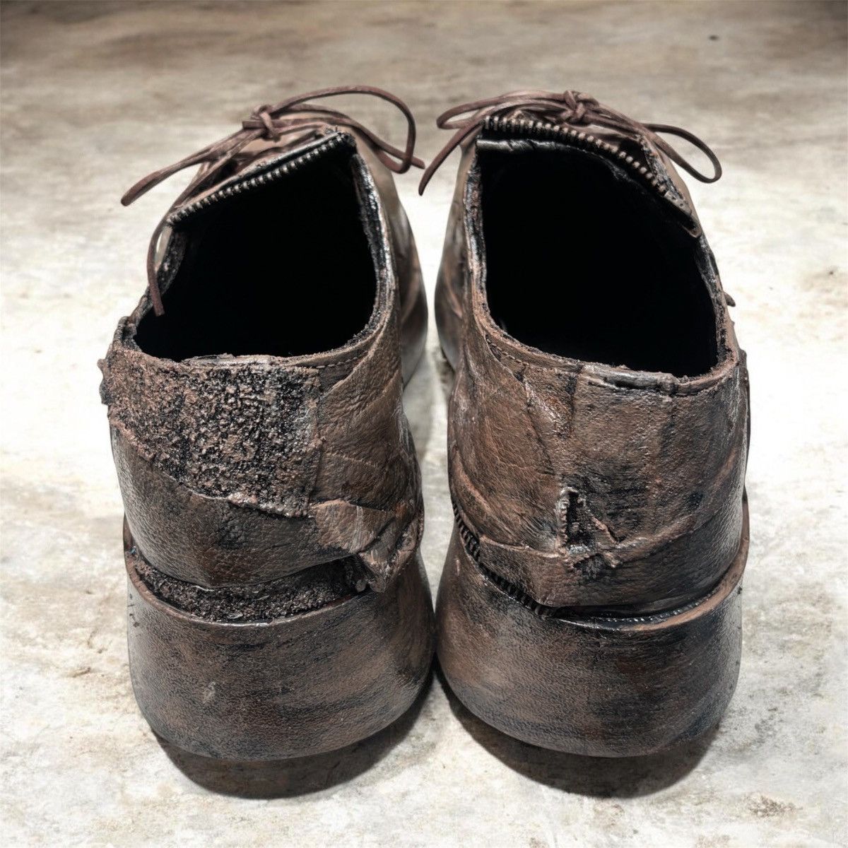 Other Custom Post Apocalyptic Leather Derby Boots Size 41 8.5 Size US 8.5 / EU 41-42 - 4 Thumbnail