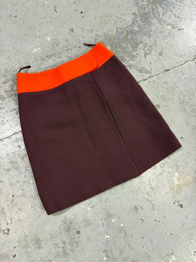 Prada 2000s Prada Purple & Orange Skirt Size 26" / US 2 / IT 38 - 5 Thumbnail