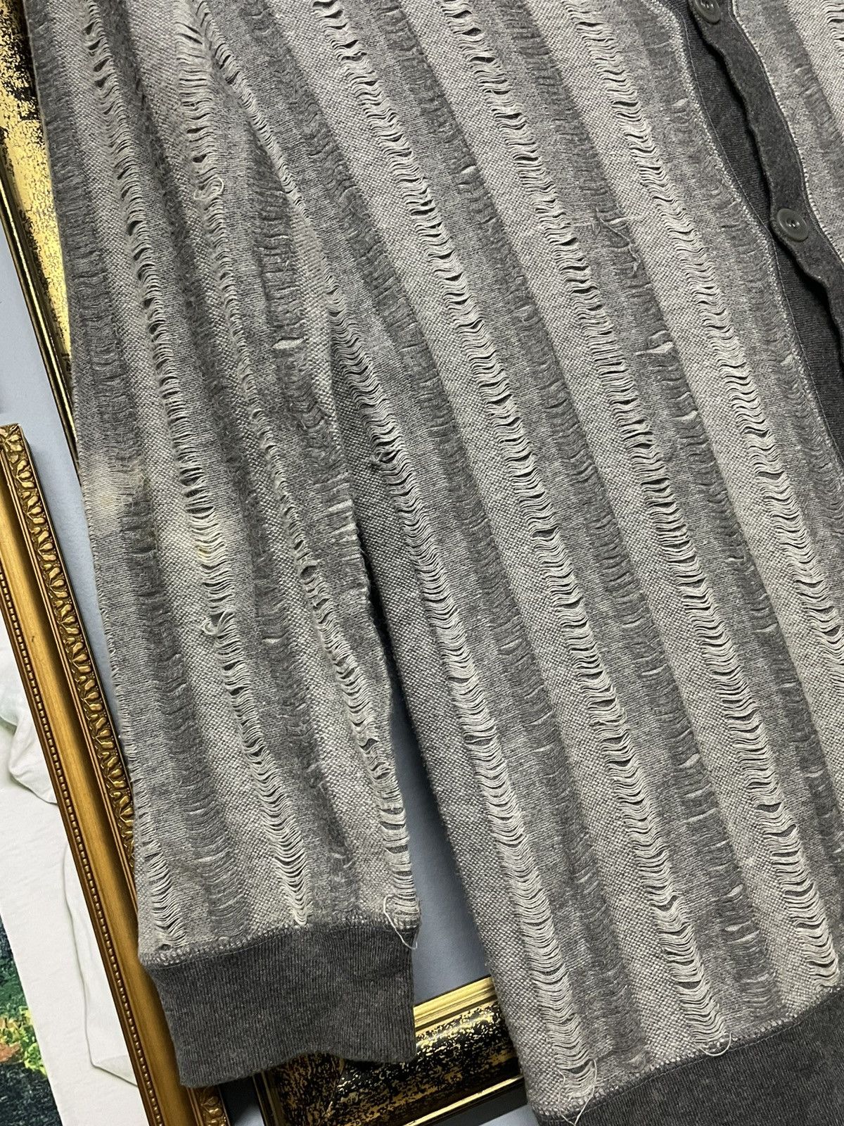 Schlussel Vintage Japan Designer Schlussel Distressed Grunge Cardigan Size US M / EU 48-50 / 2 - 6 Thumbnail