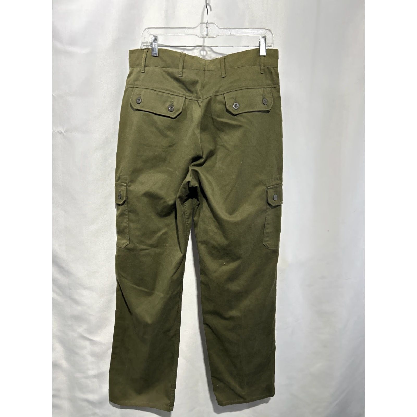 Vintage VINTAGE Otavan Trebon Czech Military Field Army Trousers Green 34x31 Mens Cargo Military Pants Size US 34 / EU 50 - 3 Thumbnail