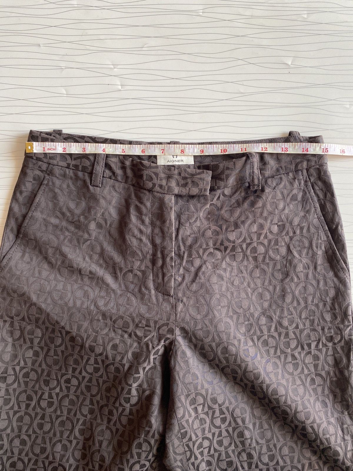 Aigner Aigner Monogram Hight Waist Pants Size US 29 - 16 Thumbnail