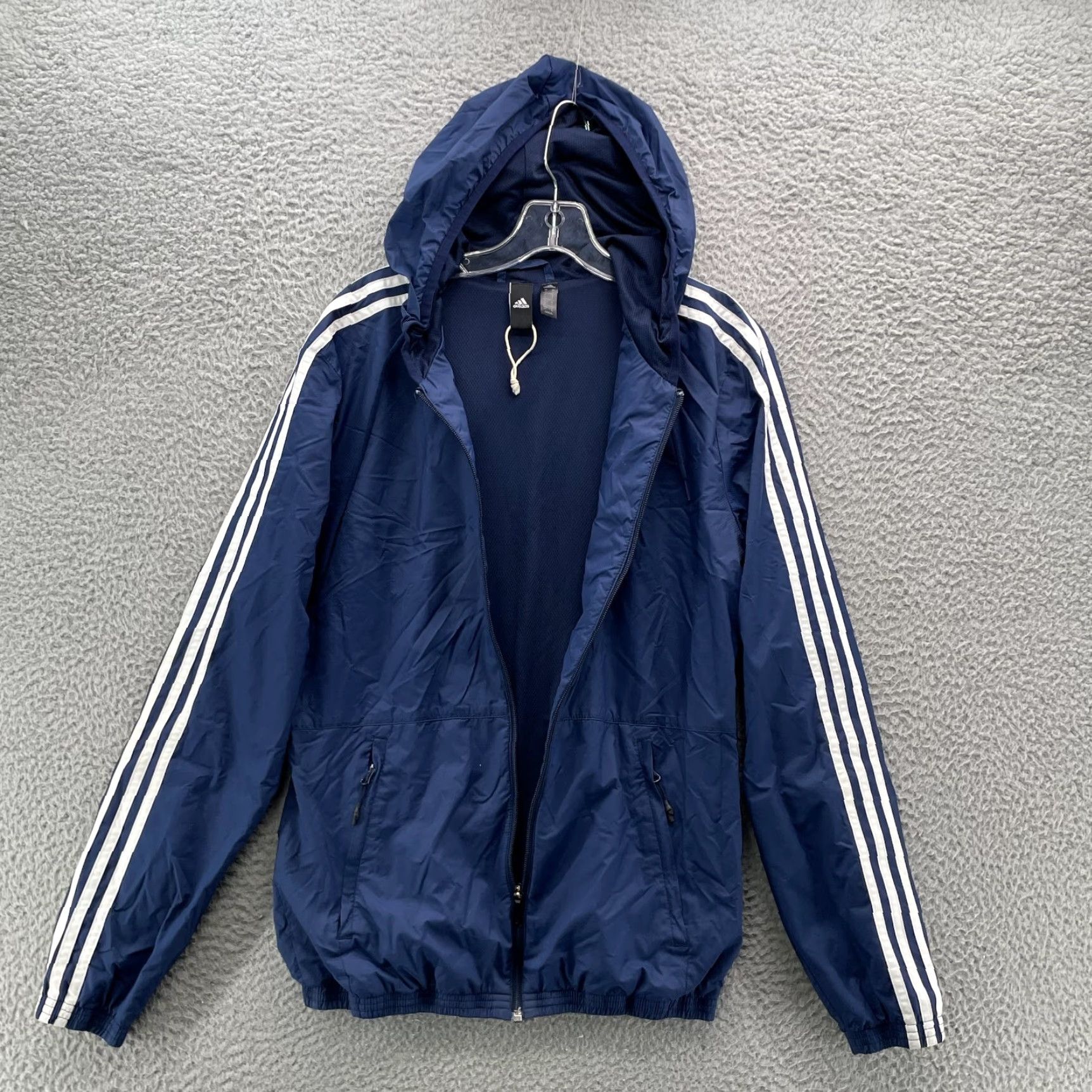 Adidas Adidas Track Jacket Mens Small Blue Y2k Hip Hop Streetwear Windbreaker Retro Gym Jacket Size US S / EU 44-46 / 1 - 3 Thumbnail