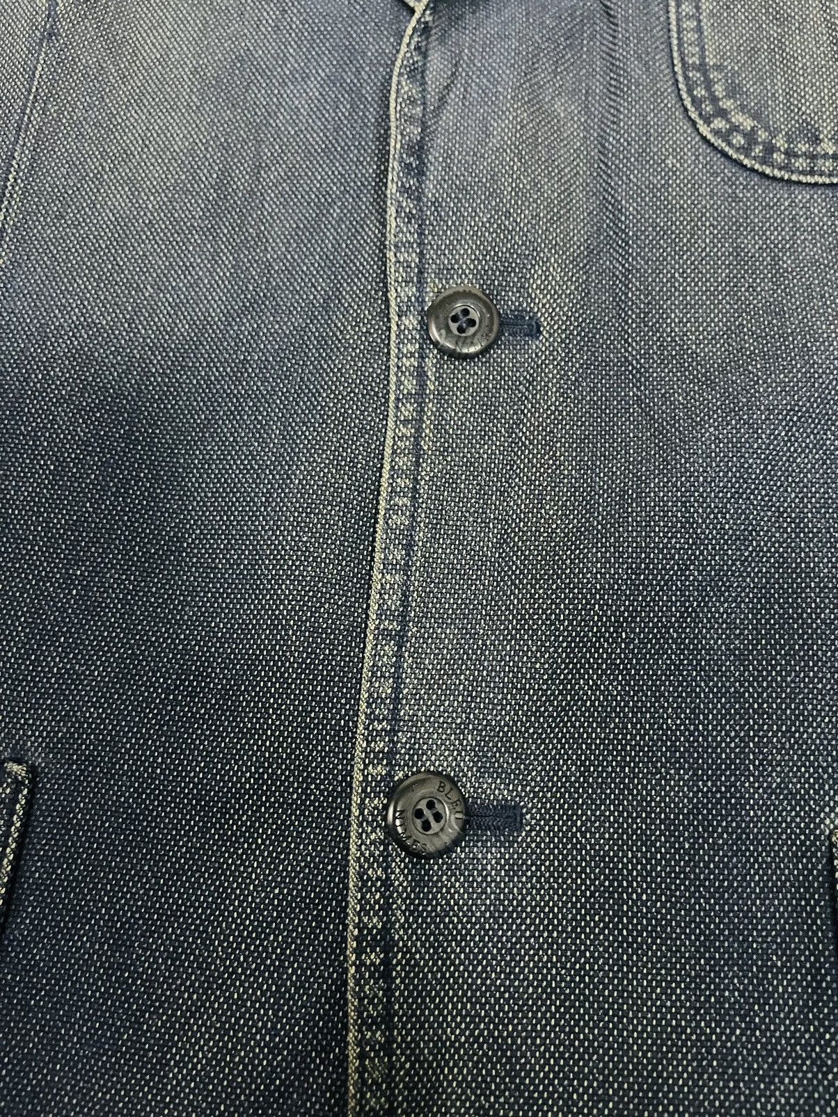 Japanese Brand Bleu Nimes Denim Blazer (07) Size US L / EU 52-54 / 3 - 10 Thumbnail
