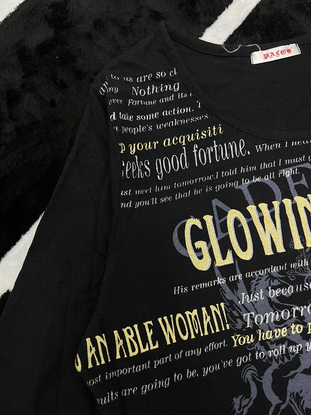 Dazzle Japan Archival Graphic Long Sleeve Top Y2K Grunge