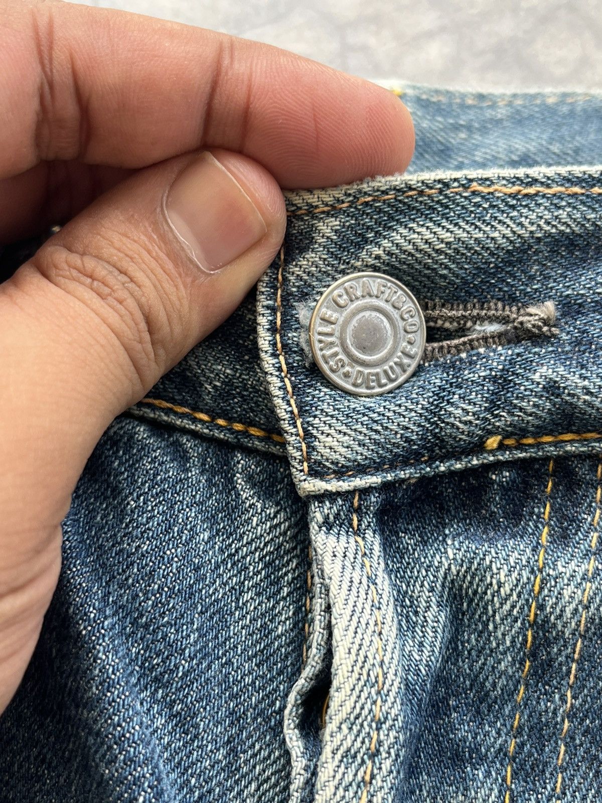 Evisu Vintage Evisu No 2 Embroidded Seagulls Selvedge Denim Size US 29 - 7 Thumbnail