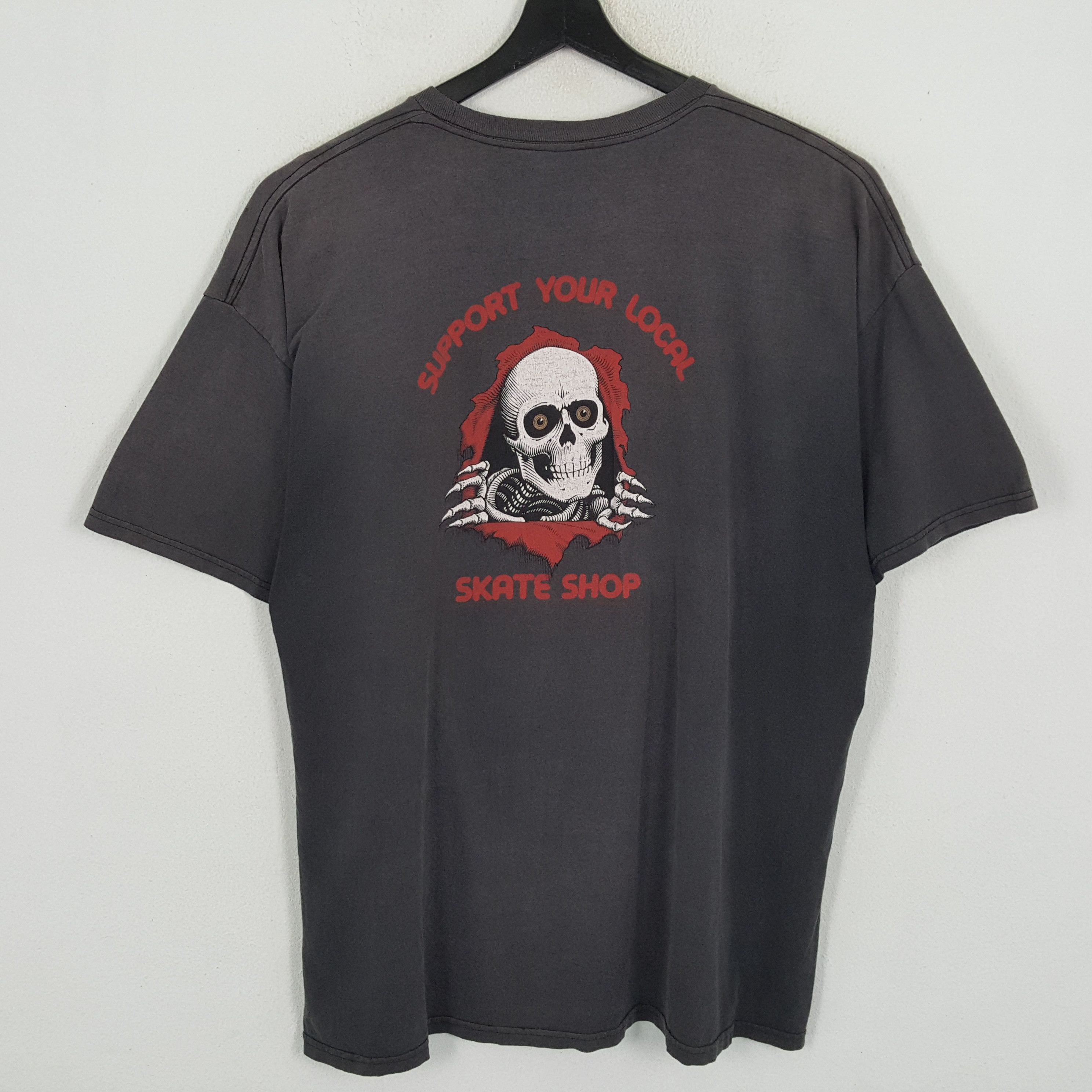 Powell Peralta × Vintage POWELL PERALTA Streetwear Skater Skulls Backprint Tshirt Size US XXL / EU 58 / 5 - 1 Thumbnail