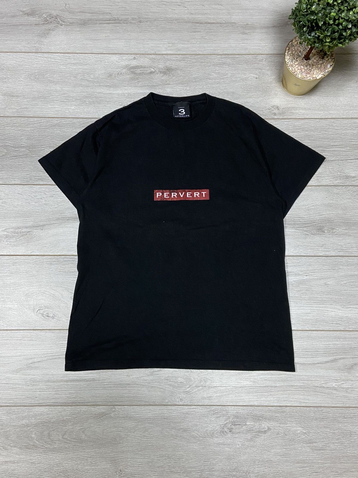 Vintage Vintage “Pervert” made in USA afterlife Humor Tee Size US L / EU 52-54 / 3 - 1 Thumbnail