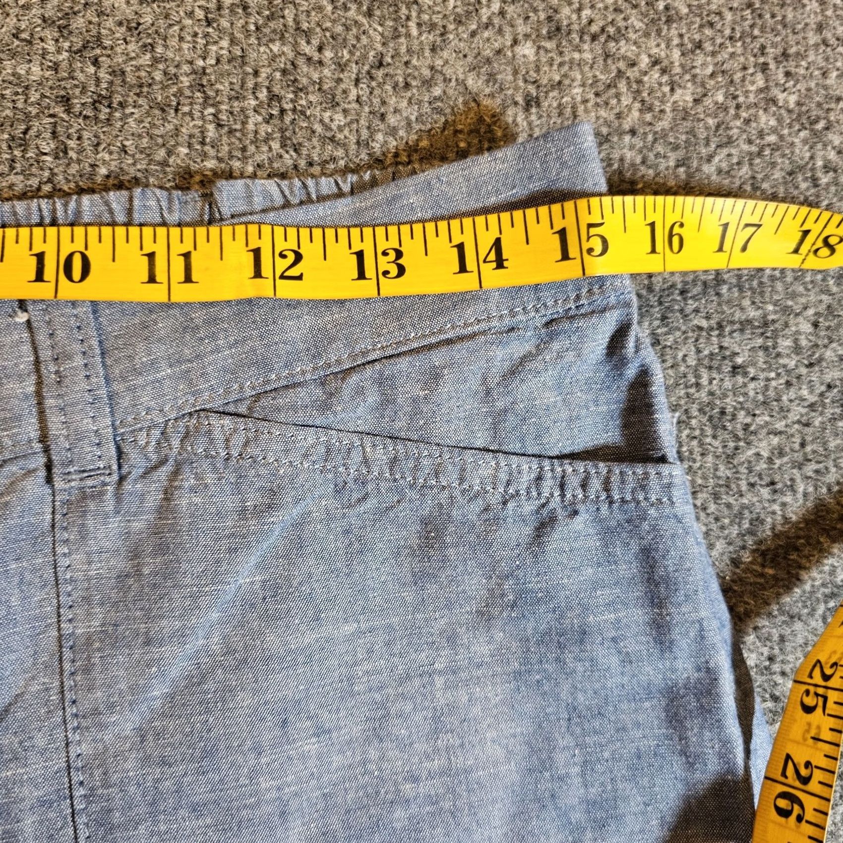 Talbots Talbots Pants Womens 6 Blue Straight Leg Cropped Flat Front Classic Casual Basic Pants Size 28" / US 6 / IT 42 - 5 Thumbnail