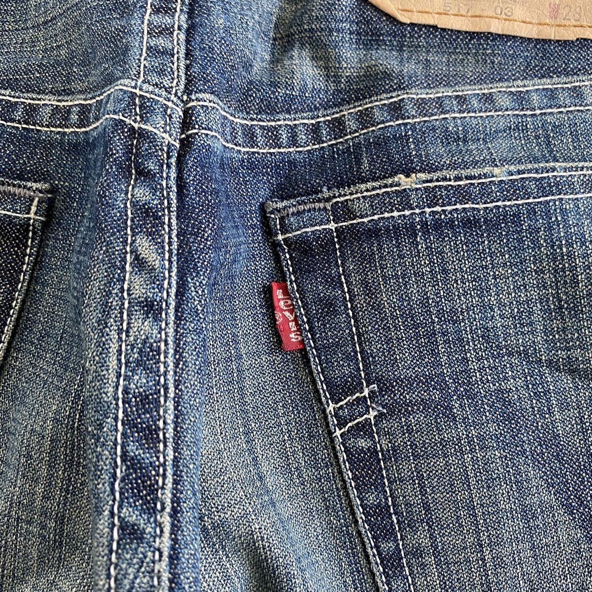 Levi's Vintage Levis 517 Mud Washed Flared Denim Jeans Size US 27 - 18 Thumbnail
