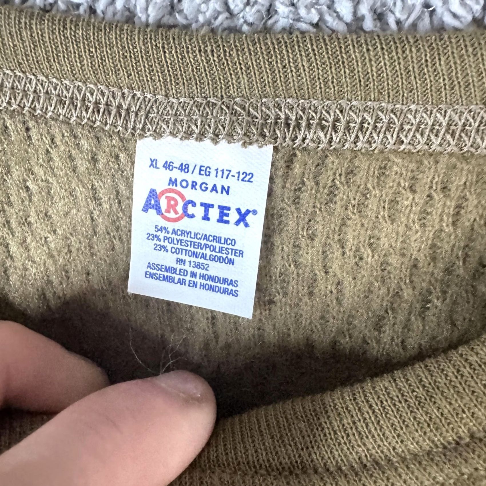 Vintage Morgan Arctex Shirt Mens XL Brown Thermal Waffle Knit Base Layer Long Johns Underwear Size US XL / EU 56 / 4 - 7 Thumbnail