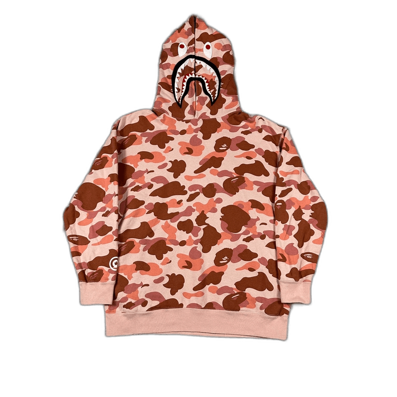 Bape BAPE Pink Camo Shark Hoodie Size US L / EU 52-54 / 3 - 1 Thumbnail