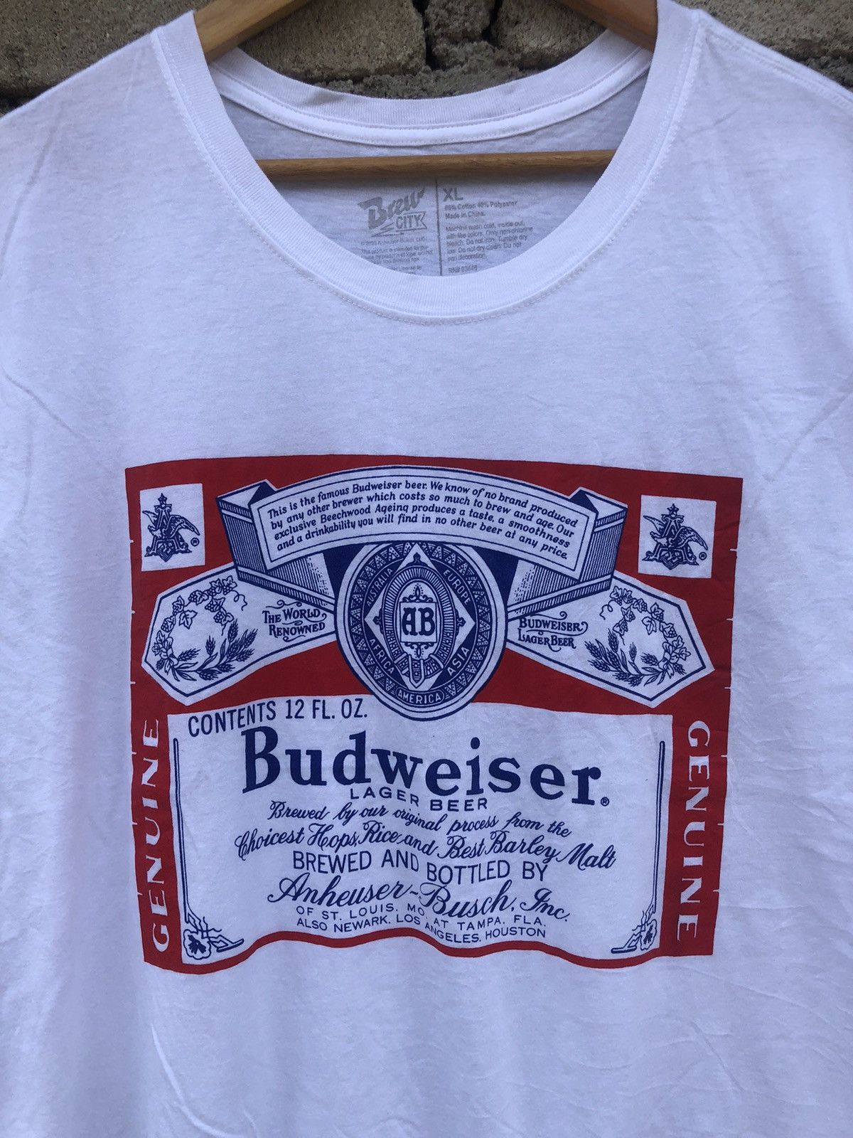 Budweiser Big Logo Brew City Budweiser Tshirts Size US XL / EU 56 / 4 - 2 Thumbnail