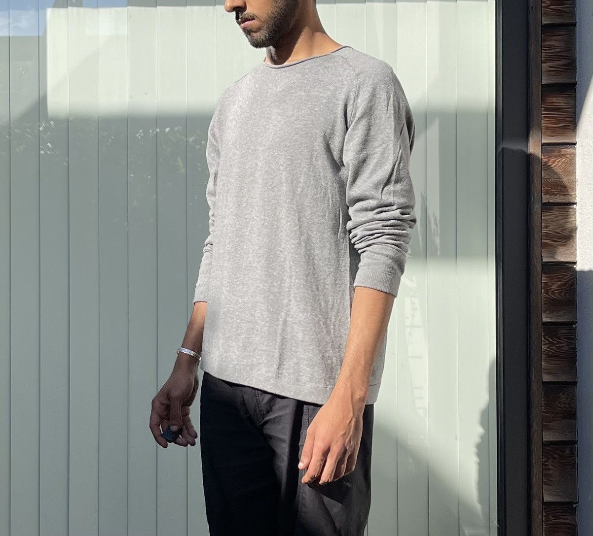 Maison Margiela Maison Margiela SS06 Saddle Shoulders Grey Sweatshirt Size US S / EU 44-46 / 1 - 3 Thumbnail