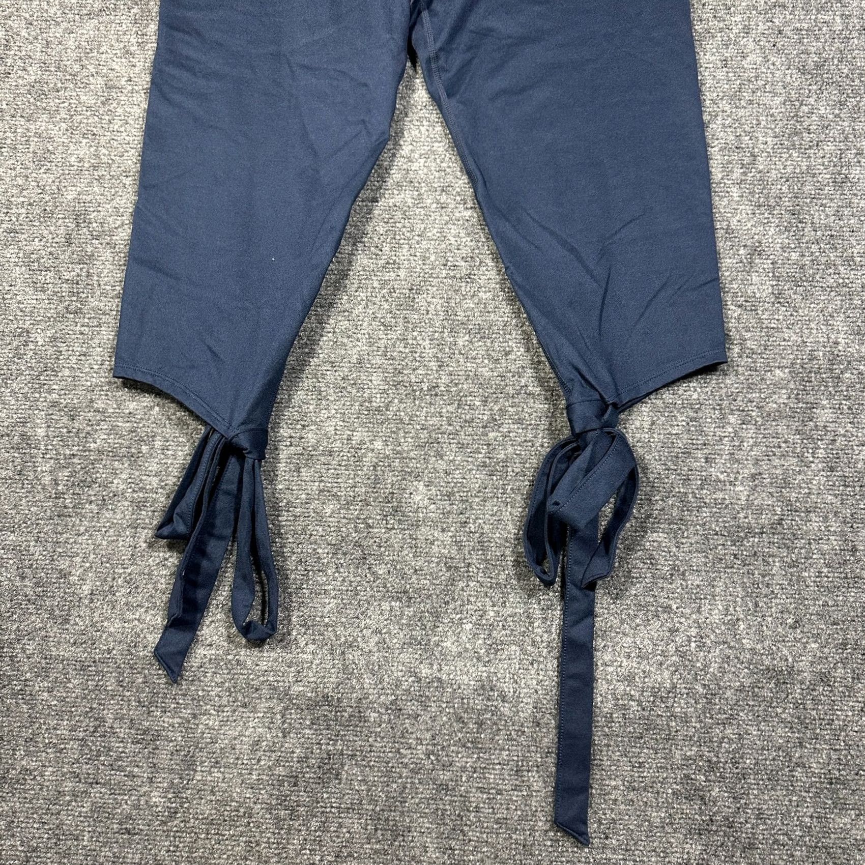 Vintage JoyLab Pants Womens Large Blue Coquette Core Ankle Tie Yoga Waistband Pocket Size 36" / US 14 / IT 50 - 2 Thumbnail