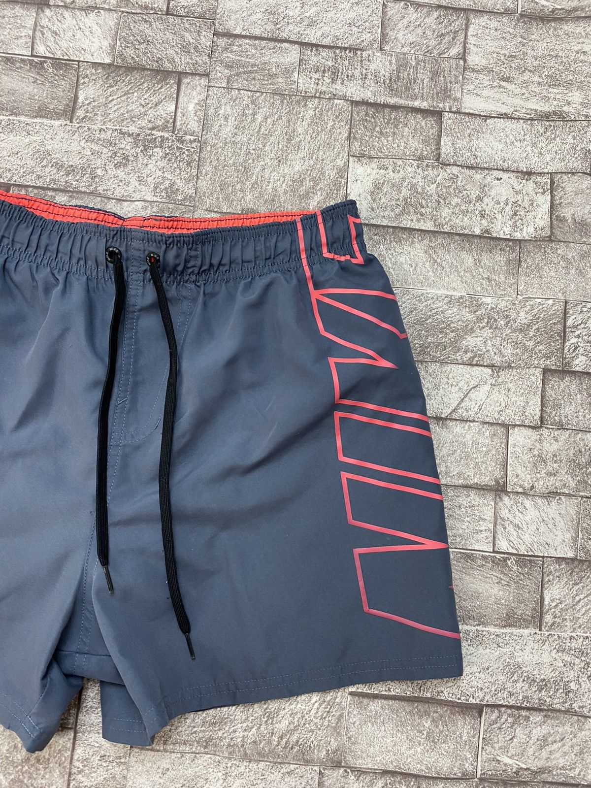 Nike × Vintage Vintage Y2K style shorts big logo swim M Size US 32 / EU 48 - 4 Thumbnail