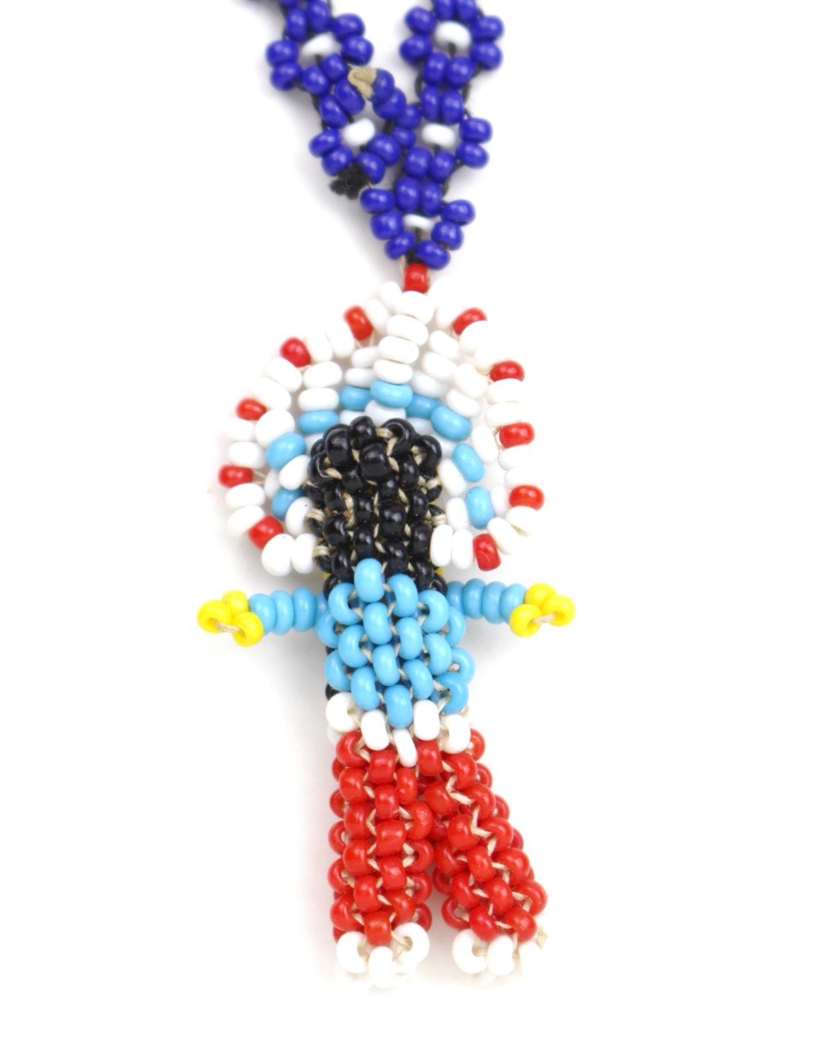 Hysteric Glamour 2000S NATIVE AMERICAN SEED BEAD FIGURE PENDANT NECKLACE Size ONE SIZE - 5 Thumbnail