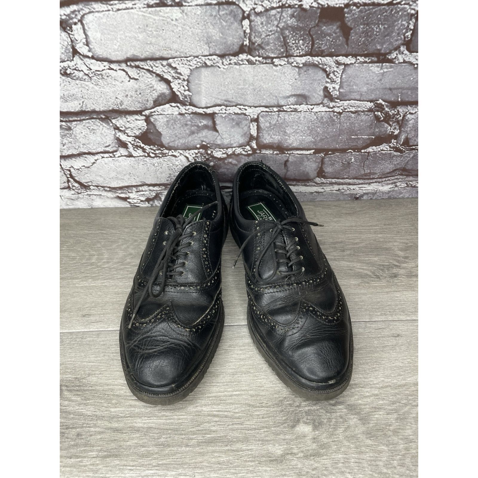 Other Jarking Classics Black Leather Lace Up Oxfords Shoes Men Sz Size US 6 / EU 39 - 9 Thumbnail