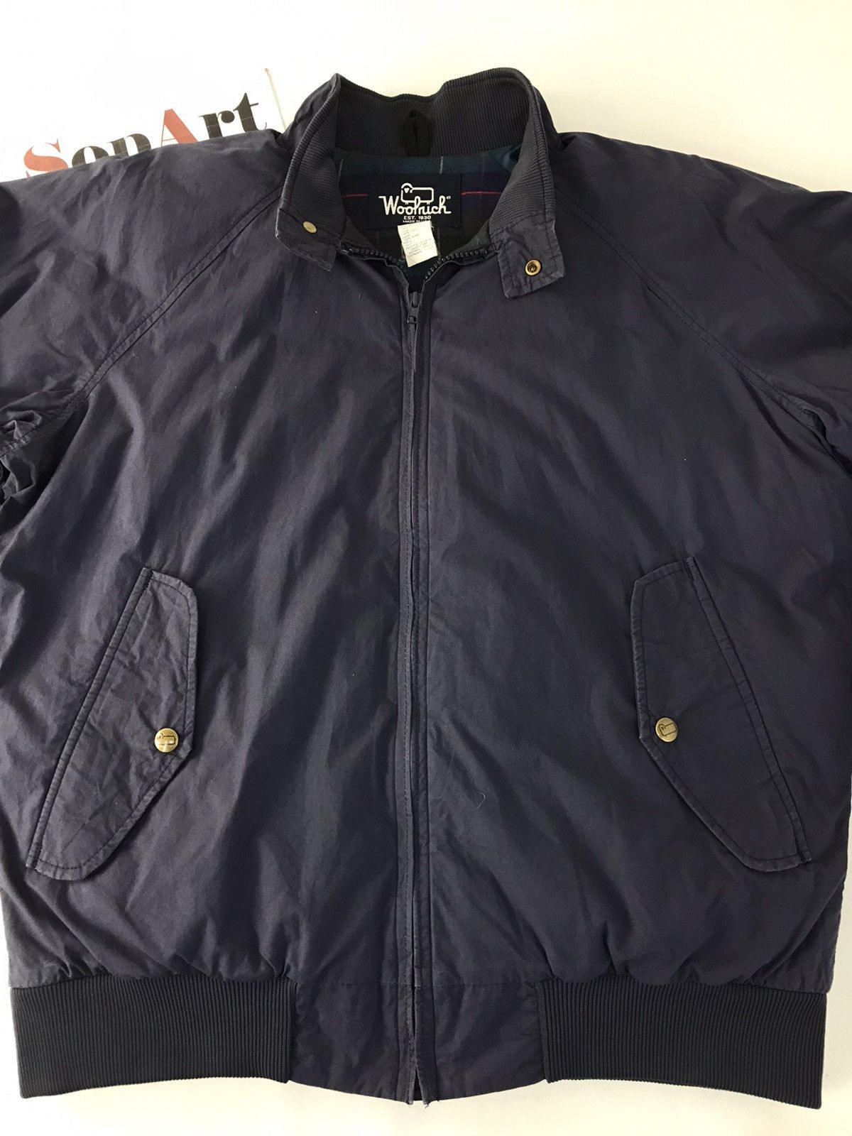 Vintage Vintage Wollrich Bomber Jacket Double Pocket Zipper Size US L / EU 52-54 / 3 - 3 Thumbnail
