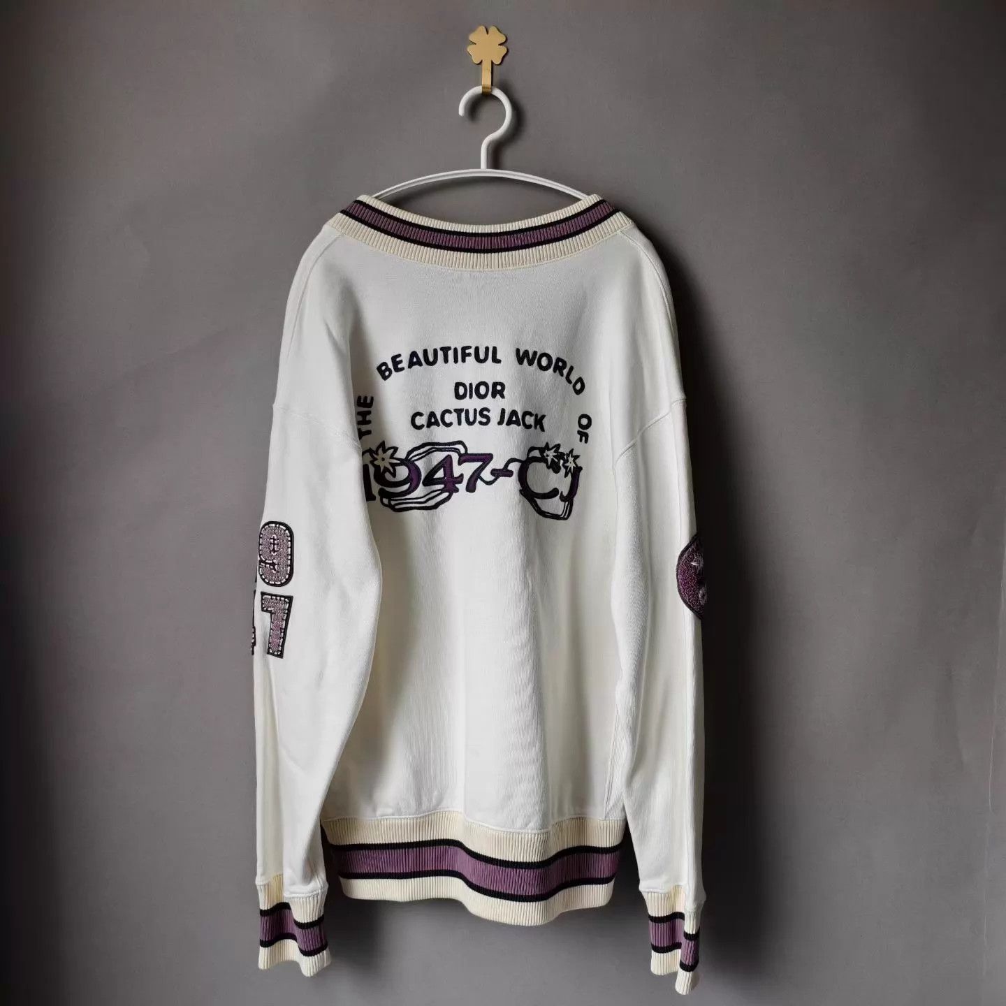 Dior Dior 1947 V-neck sweatshirt M Size M / US 6-8 / IT 42-44 - 2 Thumbnail