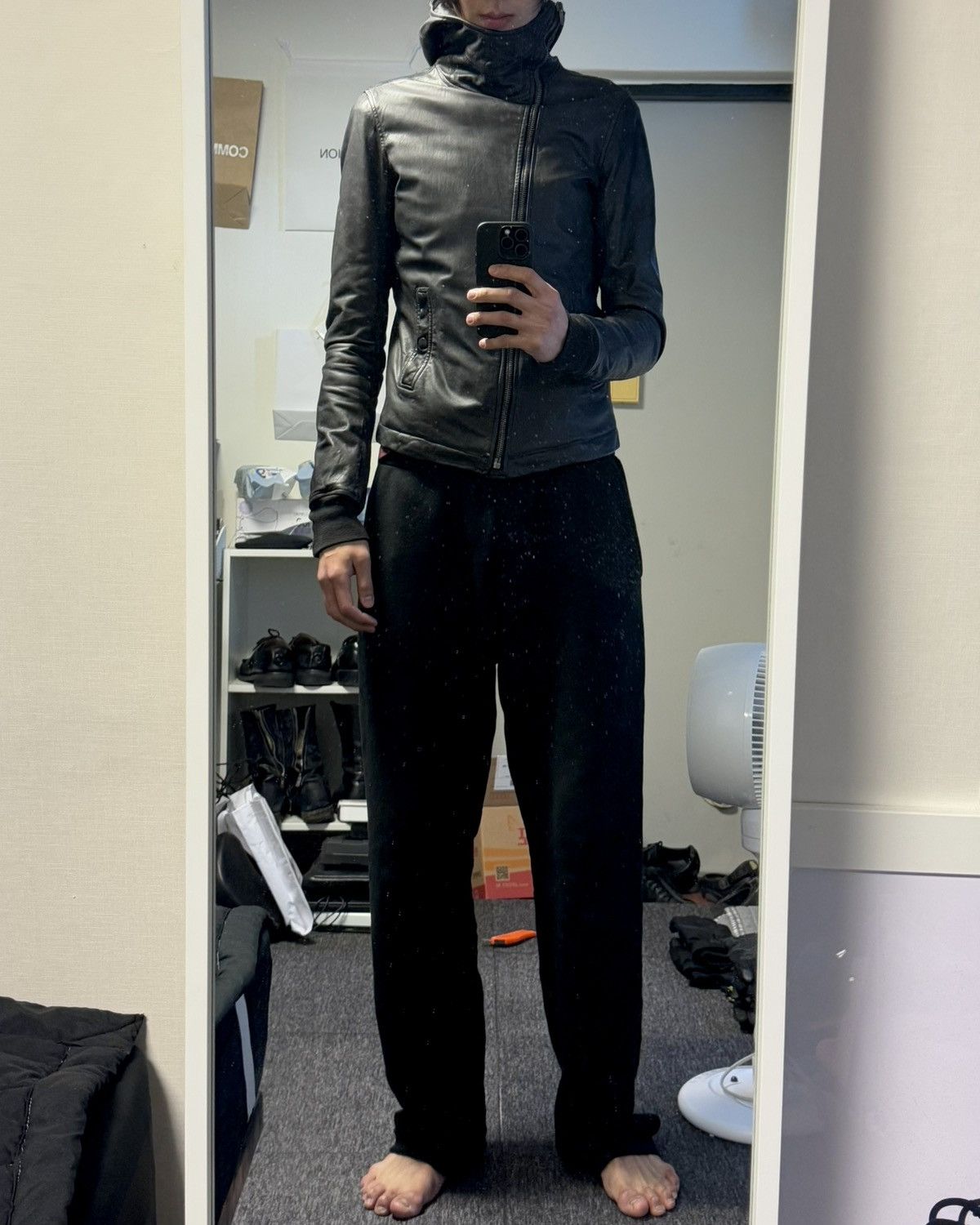 Rick Owens × Rick Owens Drkshdw Rick Owens Calfskin Leather Bullet