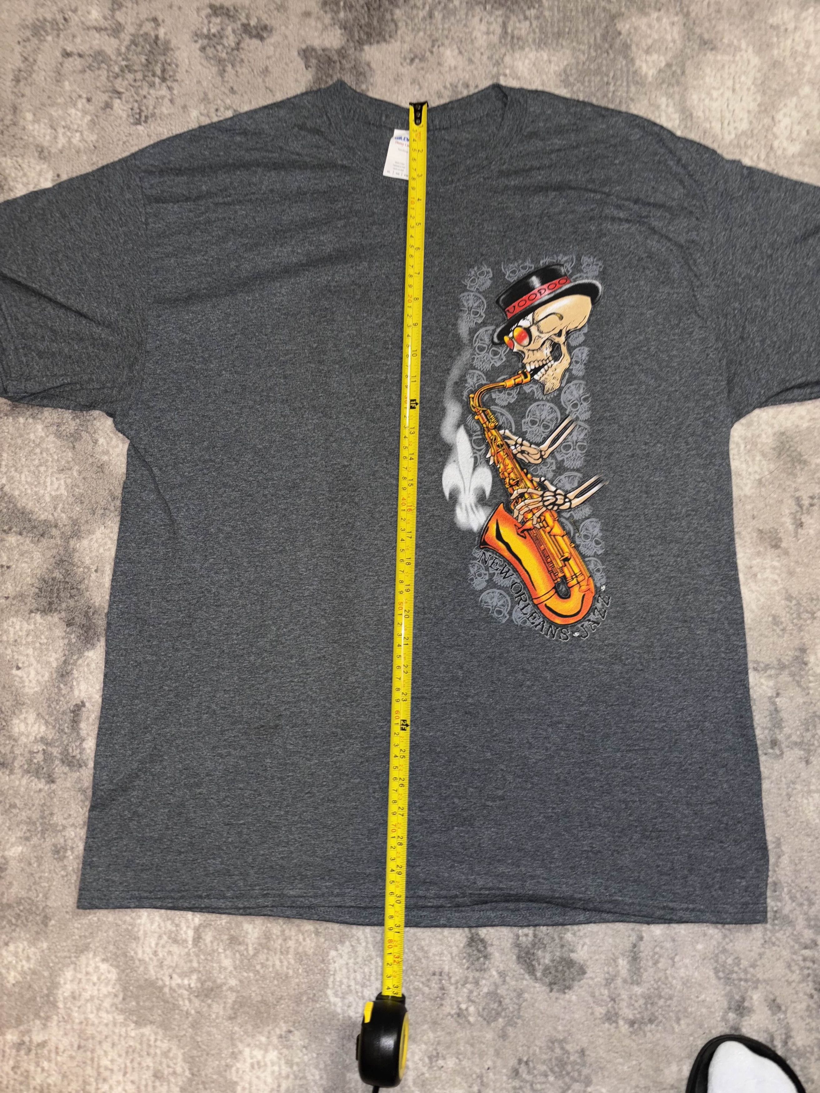 Vintage Y2K New Orleans Jazz Voodoo Skull Shirt Size US XL / EU 56 / 4 - 4 Thumbnail