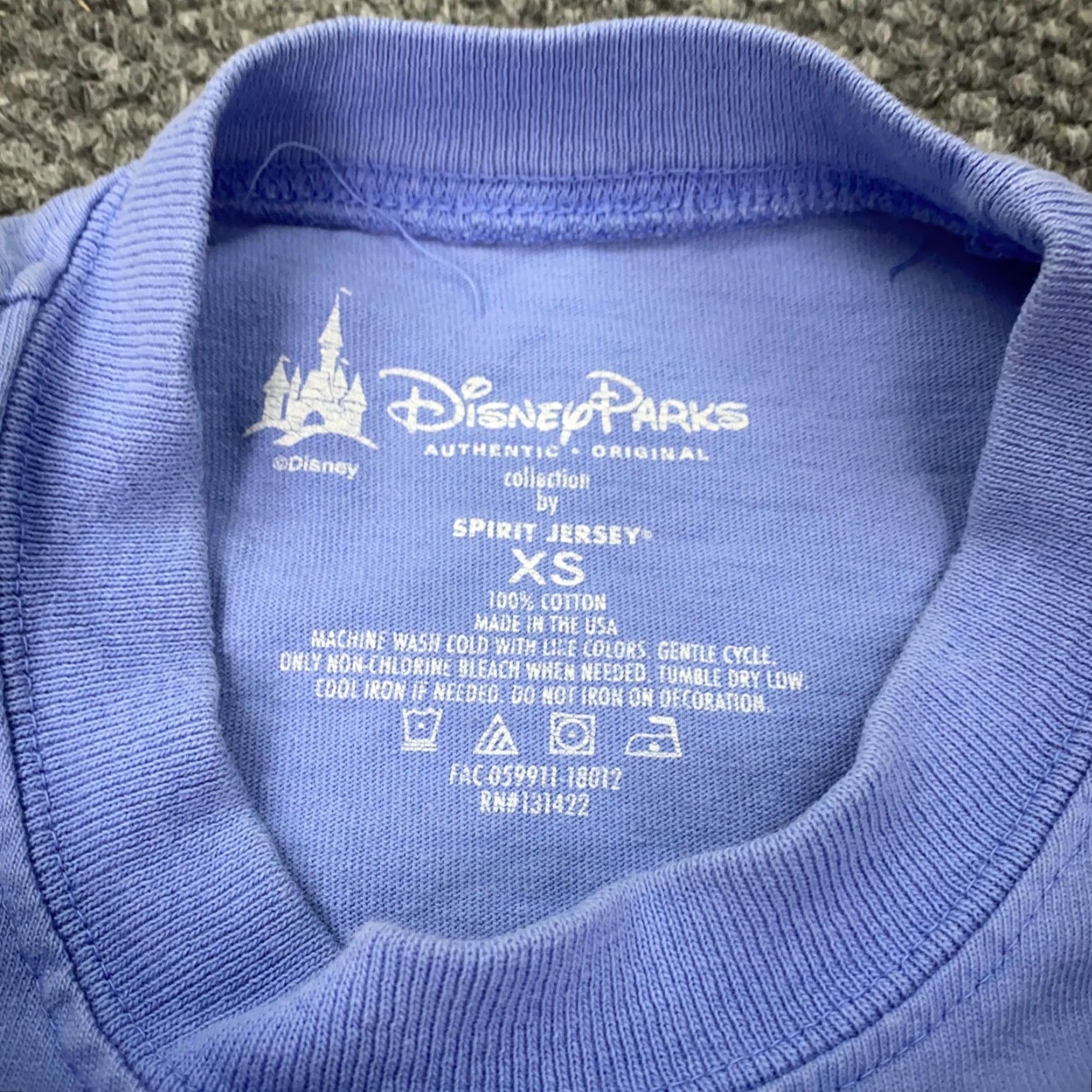 Disney VINTAGE Disney Spirit Jersey Sweatshirt Womens XS Blue Disney Theme Retro 90s Casual Fall Winter Size XS / US 0-2 / IT 36-38 - 4 Thumbnail