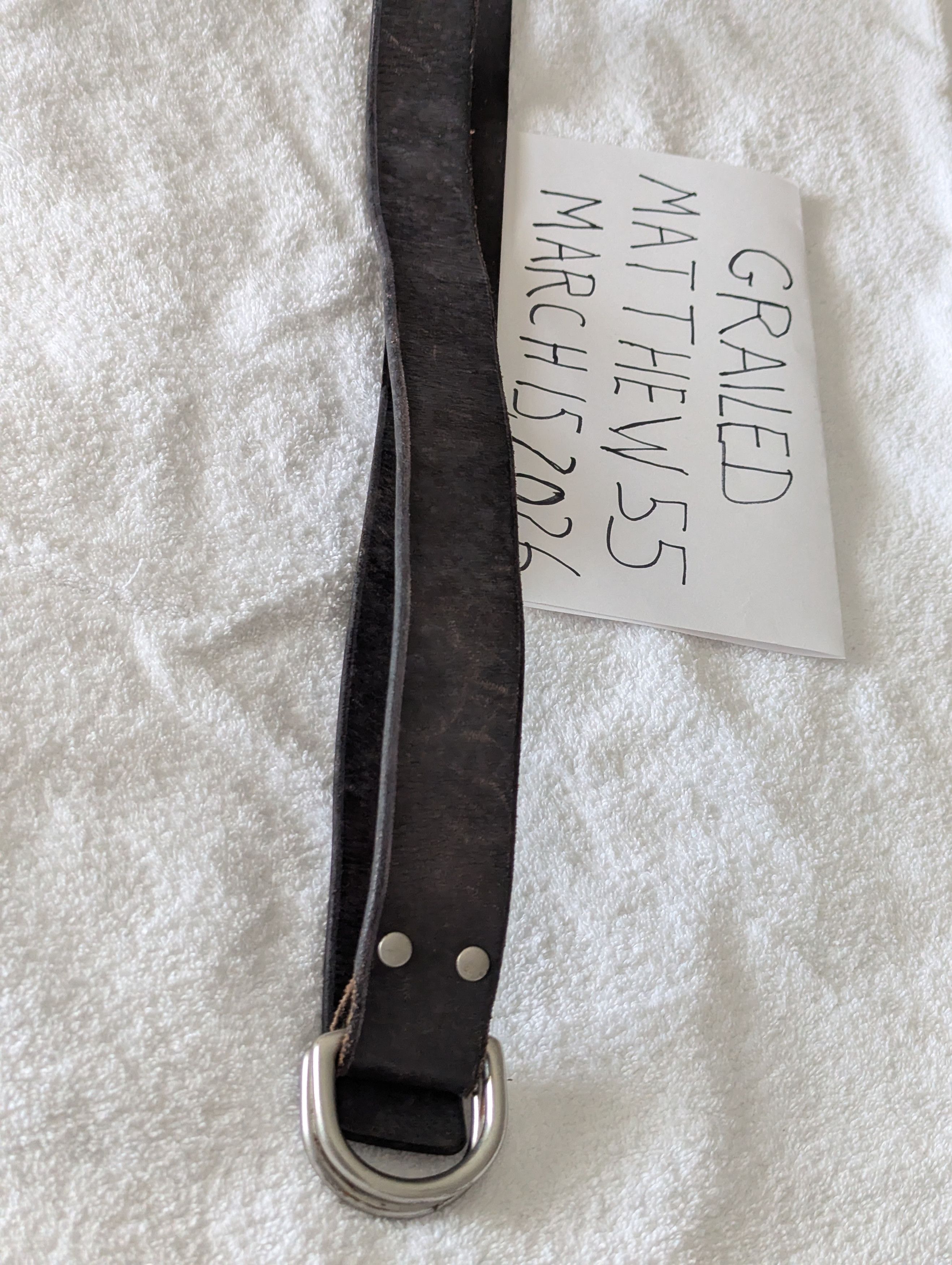 Polo Ralph Lauren Leather Belt Size 38 - 1 Thumbnail