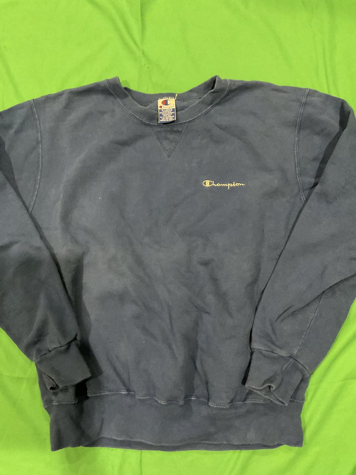 Champion × Vintage Vintage Blue Champion crewneck Size US XL / EU 56 / 4 - 1 Thumbnail