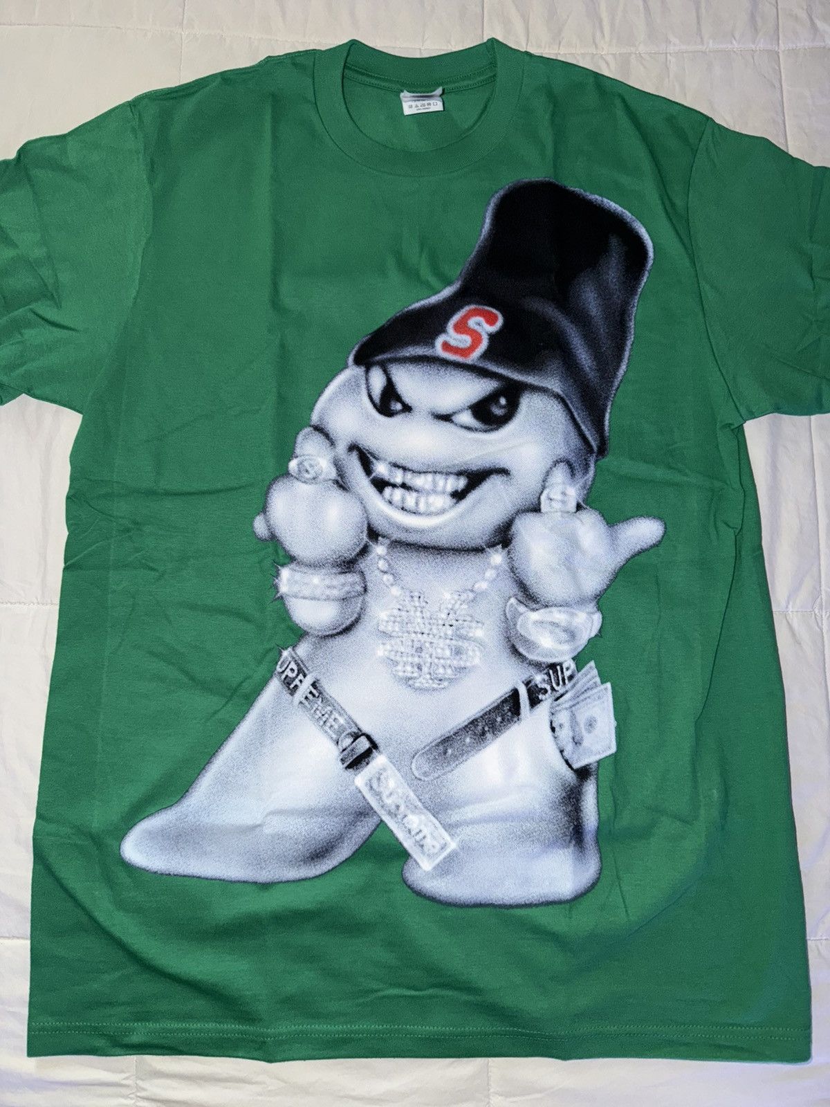 Supreme Supreme Snowman Tee – Green (M) Size US M / EU 48-50 / 2 - 4 Thumbnail