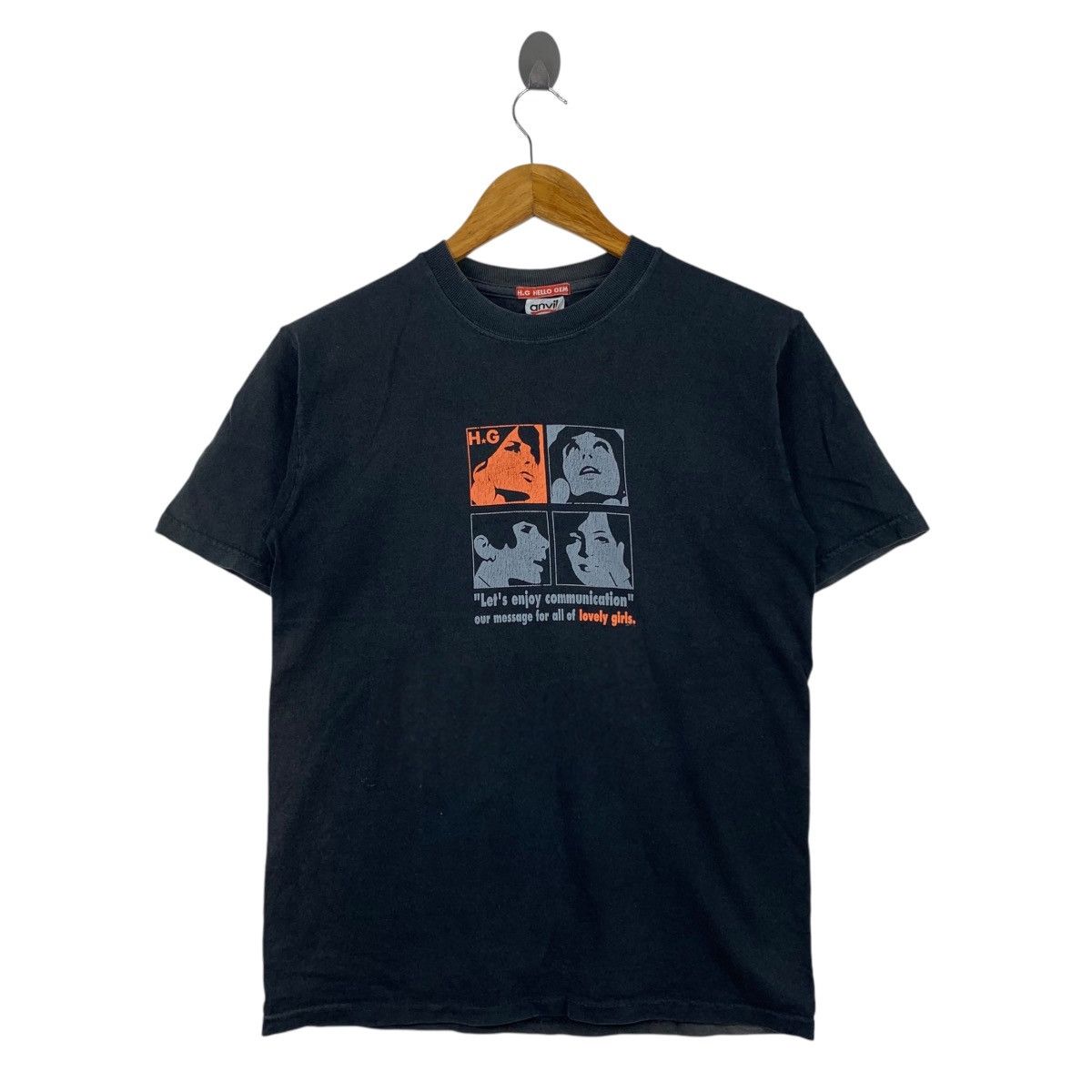 Japanese Brand Vintage 90s HG HELLO GEM Japanese Brand Face Print Shirt Size US S / EU 44-46 / 1 - 1 Thumbnail
