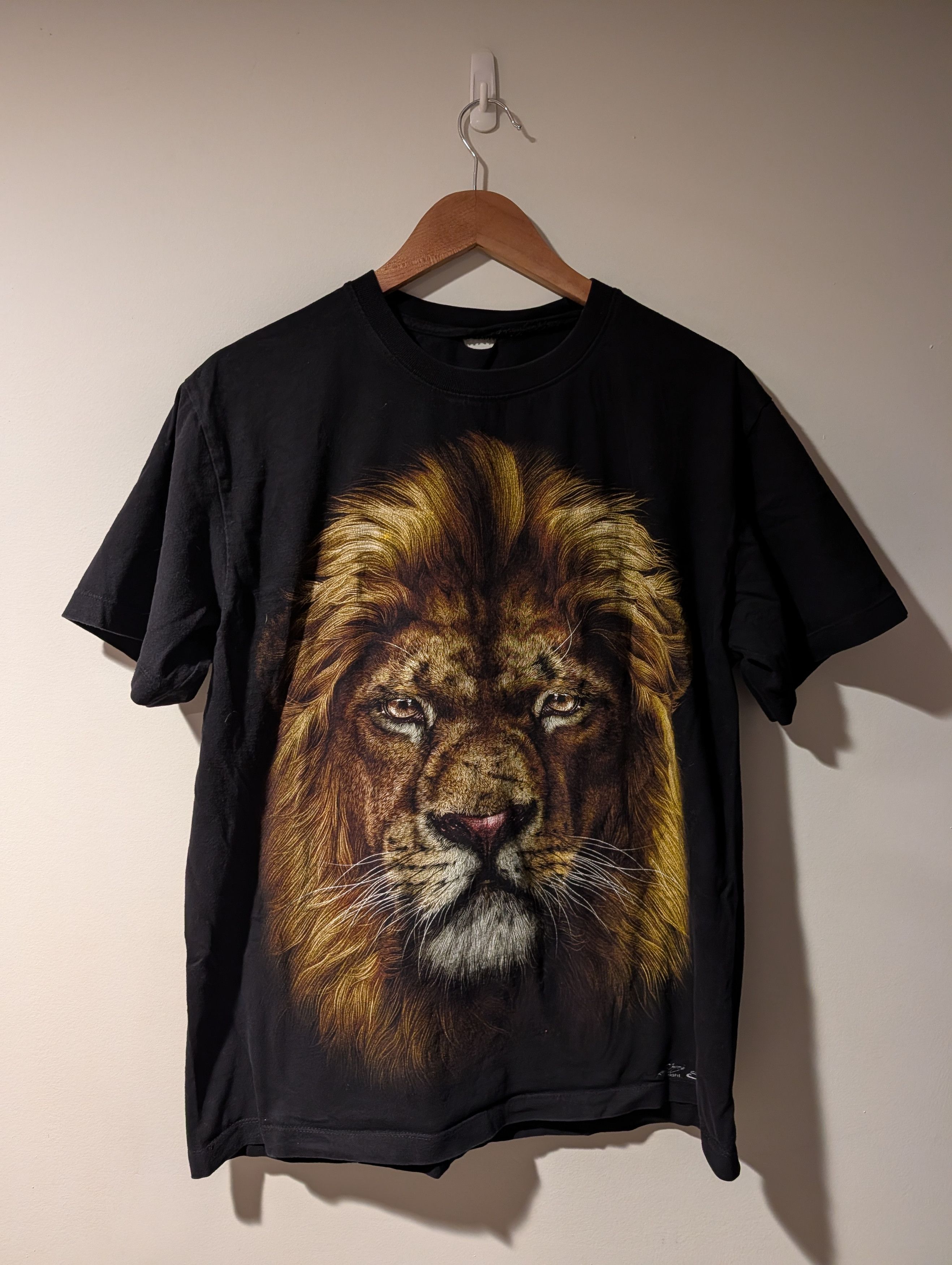 Arts & Science Vintage Y2K Lion Big Cat Animal Nature Wildlife T-Shirt Size US L / EU 52-54 / 3 - 1 Thumbnail