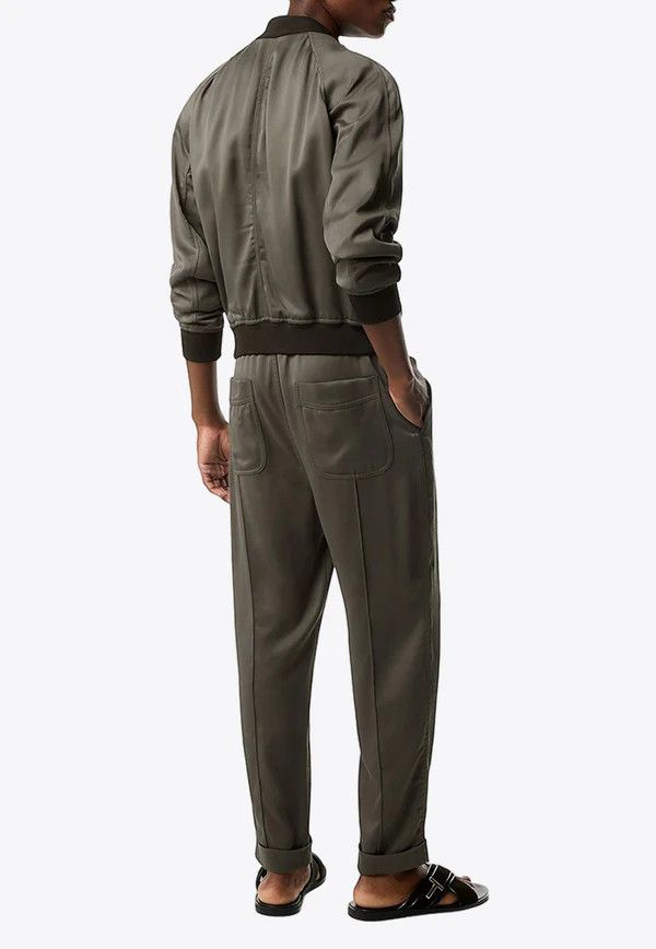 Tom Ford o1w1db10525 SJC004 Track Pant in Ebony Size US 38 / EU 54 - 2 Thumbnail