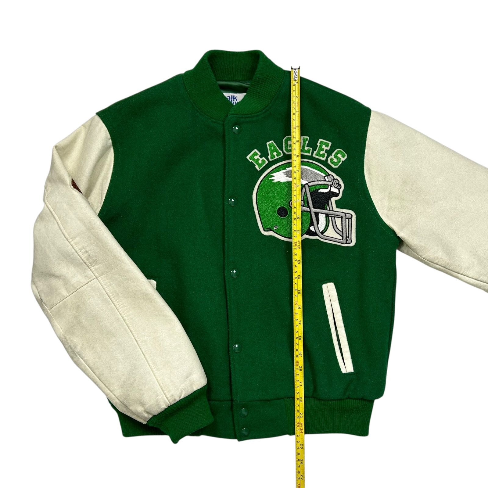 NFL VTG 90s PHILADELPHIA EAGLES CHALK LINE WOOL VARSITY JACKET Size US M / EU 48-50 / 2 - 8 Thumbnail