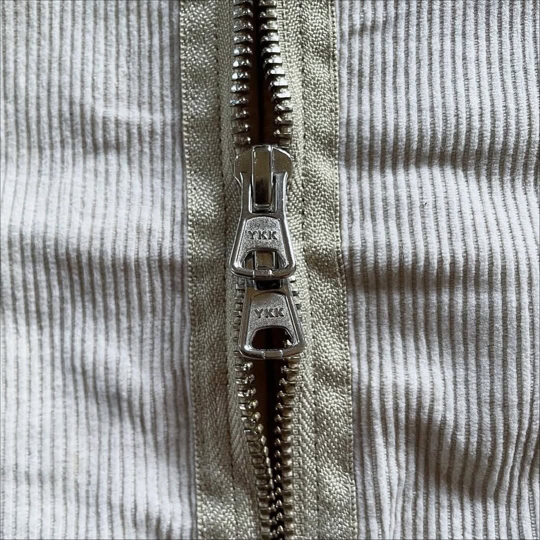 FrizmWORKS 🛒SENDOFFER🛒Frizmworks Corduroy Zip Up Jacket - Ivory Size US M / EU 48-50 / 2 - 6 Thumbnail