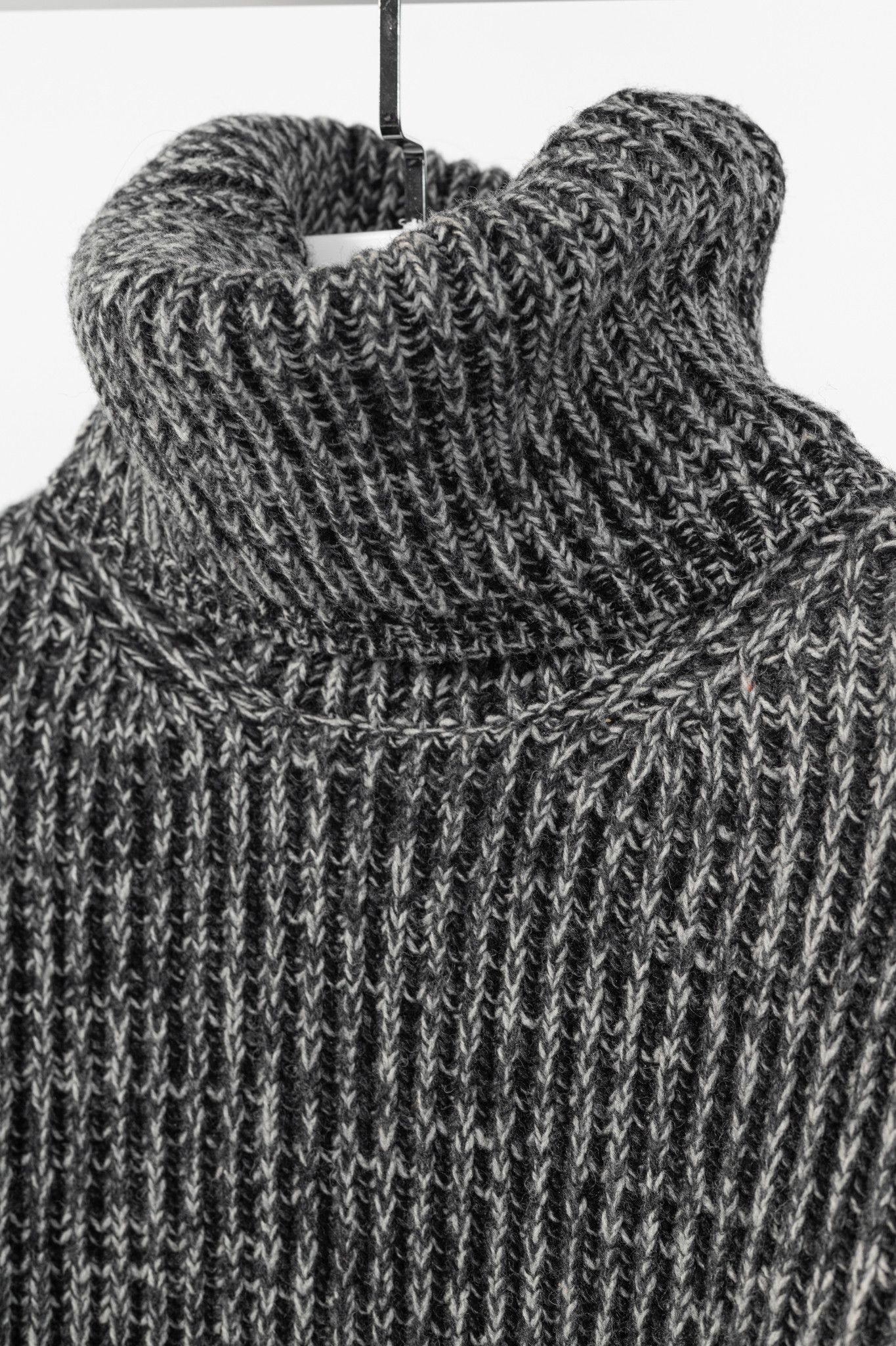 Acne Studios Acne Studios Grey Wool Ribbed Turtleneck Sweater Size S / US 4 / IT 40 - 4 Thumbnail