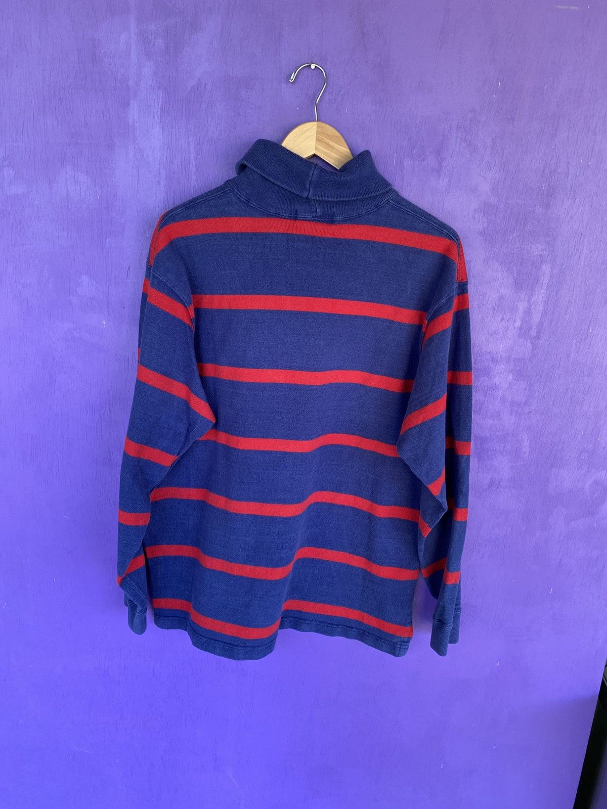 Other Vintage 90s Polo ralph lauren striped turtleneck Size US L / EU 52-54 / 3 - 2 Thumbnail