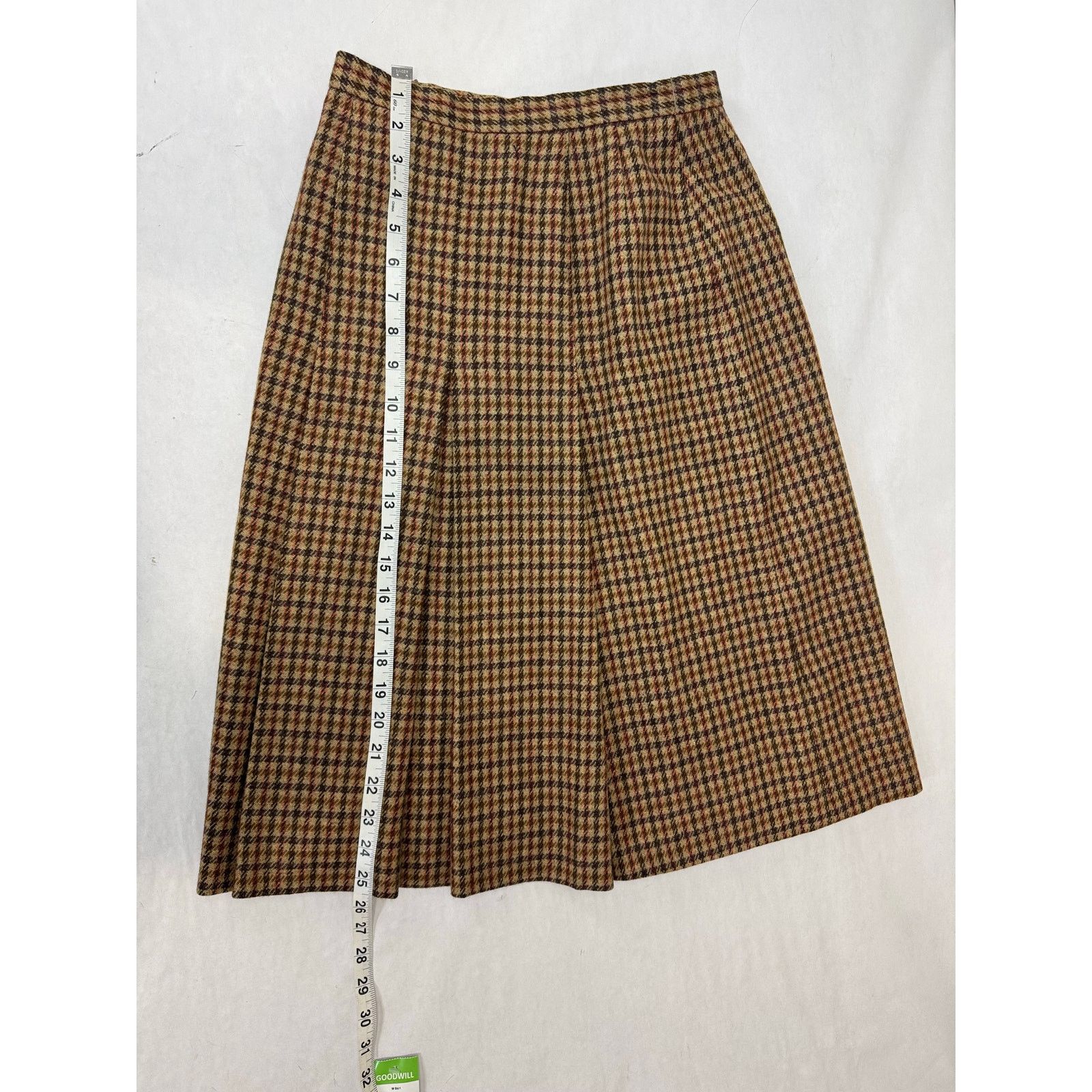 Other Vintage Houndstooth 100% Wool Skirt Suit Tailored Blazer - 9 Size S / US 4 / IT 40 - 10 Thumbnail