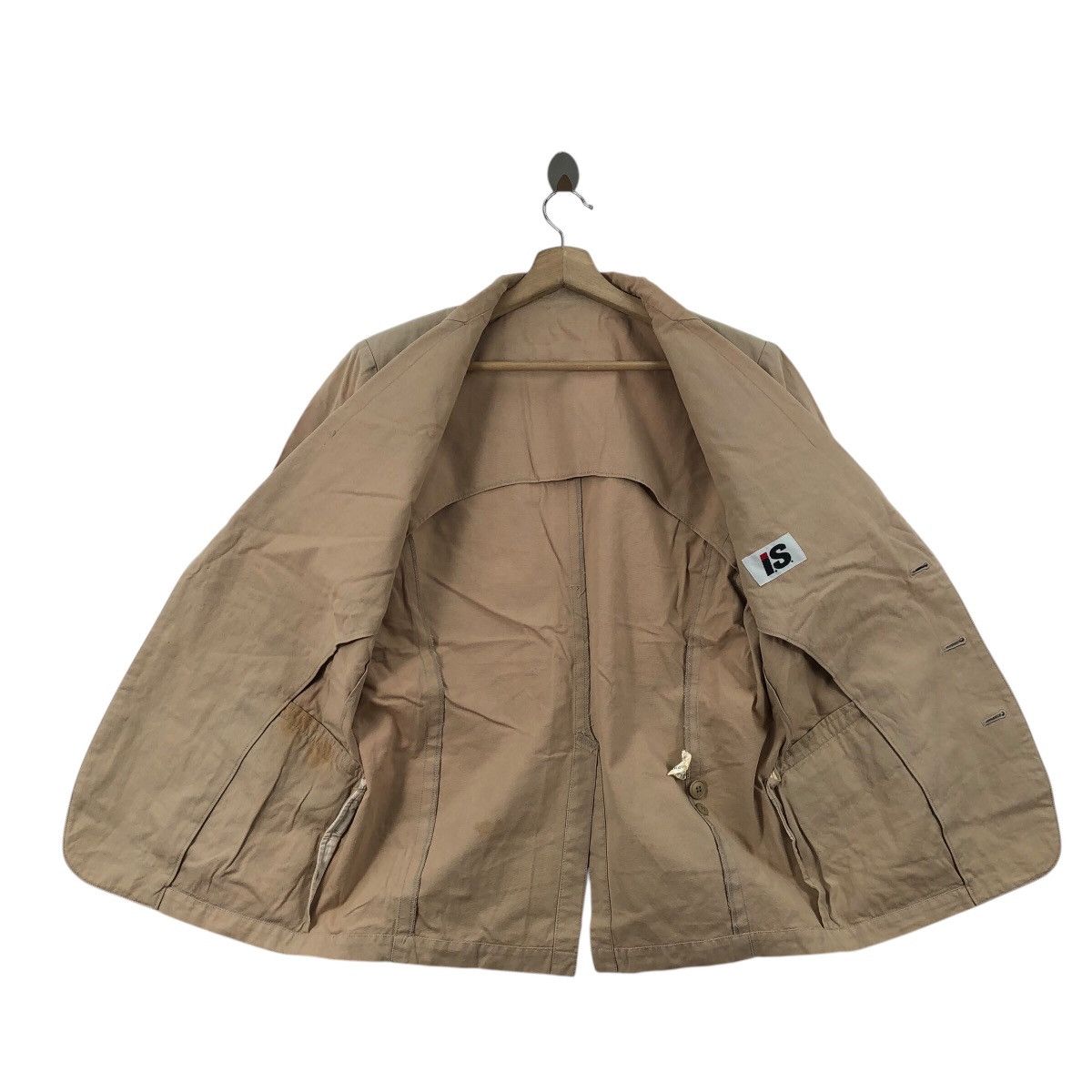 Issey Miyake Vintage I.S. ISSEY MIYAKE Japan Button Peacoat Jacket Size 42R - 3 Thumbnail