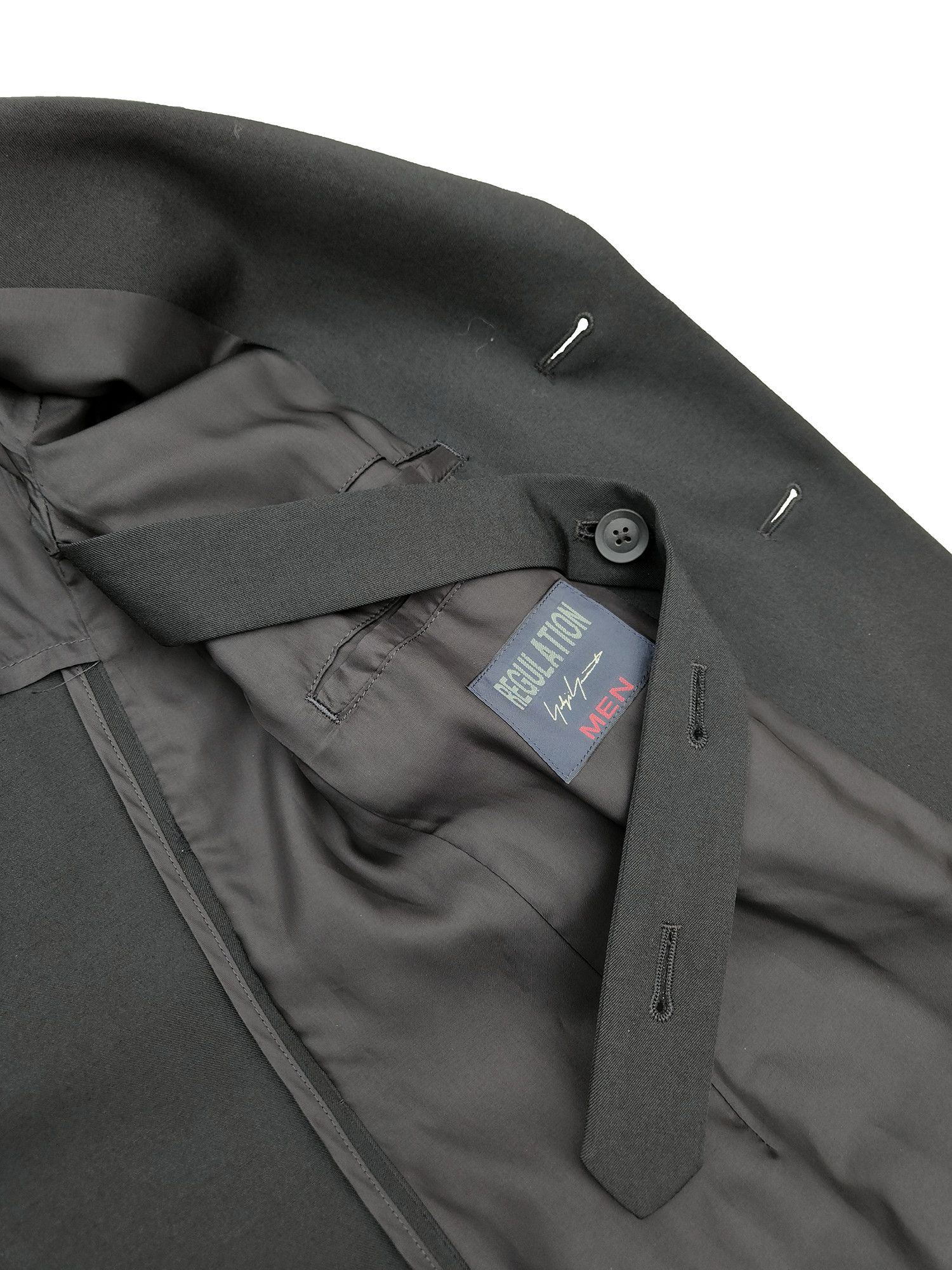 Yohji Yamamoto Regulation Yohji Yamamoto Wool Gabardine Doctor Coat Size US S / EU 44-46 / 1 - 4 Thumbnail