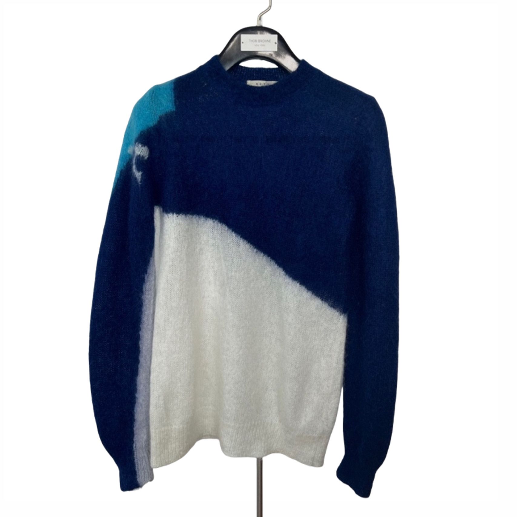 Alyx Alyx Blue & White Mohair Blend Sweater (S) Size S / US 4 / IT 40 - 1 Thumbnail