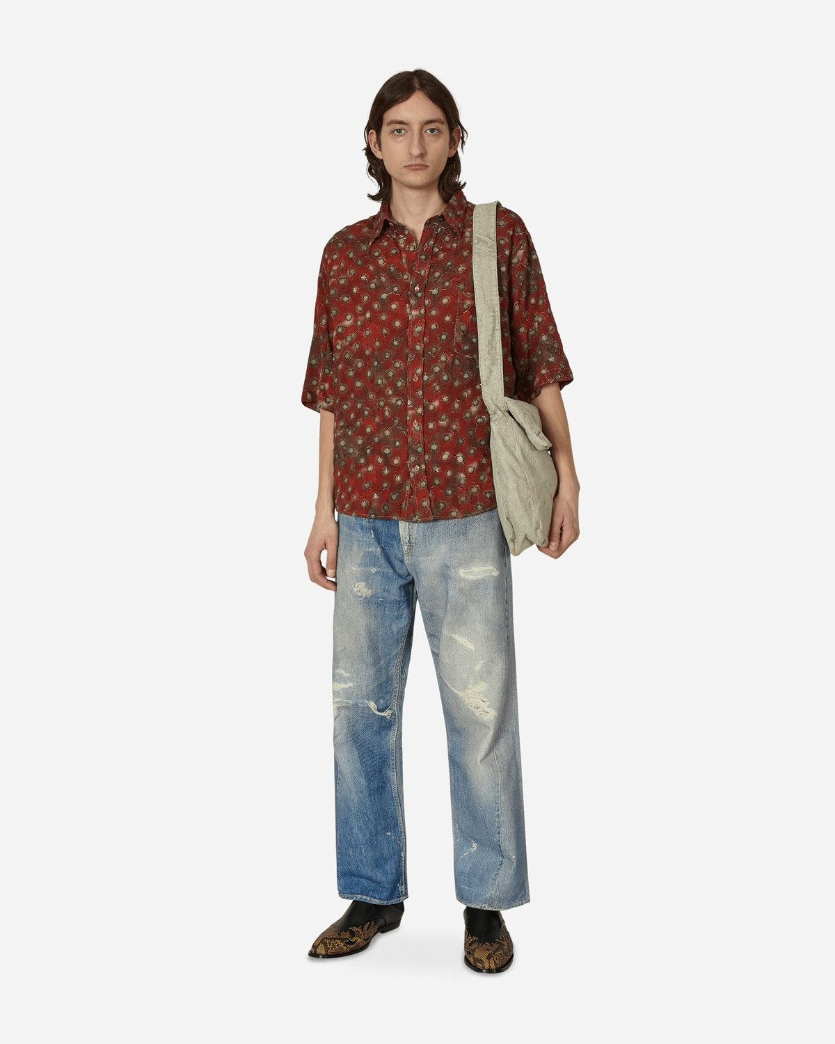 Acne Studios 2023 Printed Safari Button Up Oversized Shirt Size US S / EU 44-46 / 1 - 1 Thumbnail