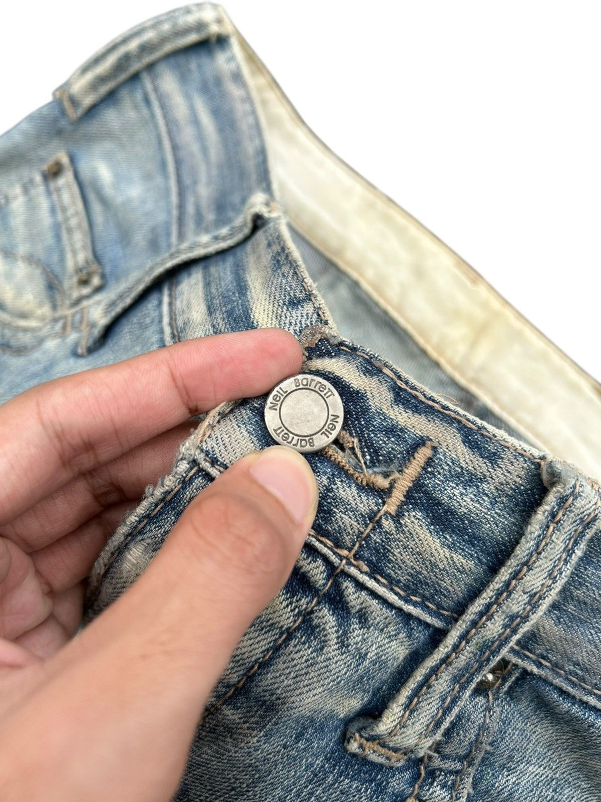 Neil Barrett Neil Barrett Punk Bondage Style Distressed Italy Denim Jeans Size US 32 / EU 48 - 7 Thumbnail