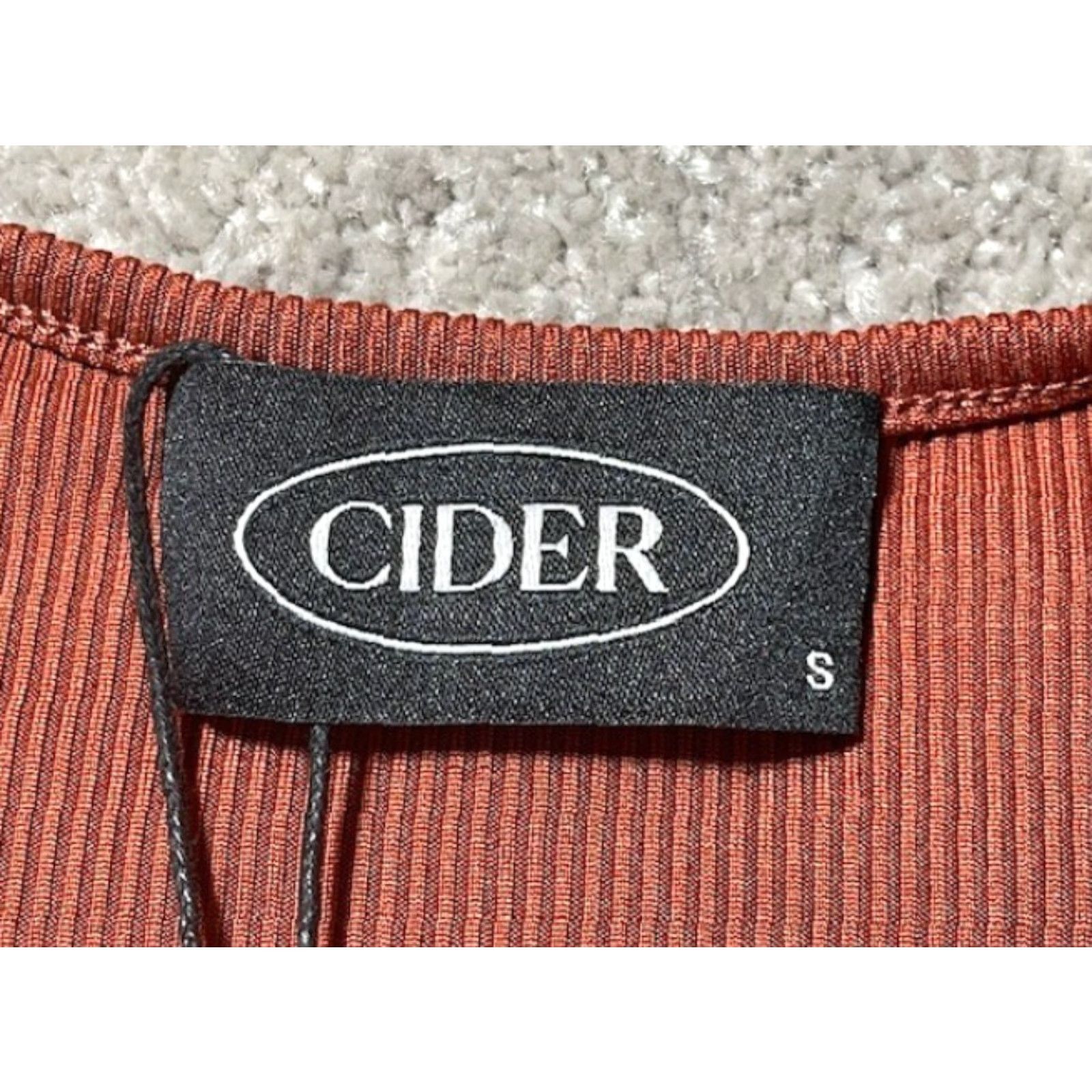 Cider Cider Dress Womens S Knit Bodycon Scoop Neck Short Sleeve Brown Size 28" / US 6 / IT 42 - 5 Thumbnail
