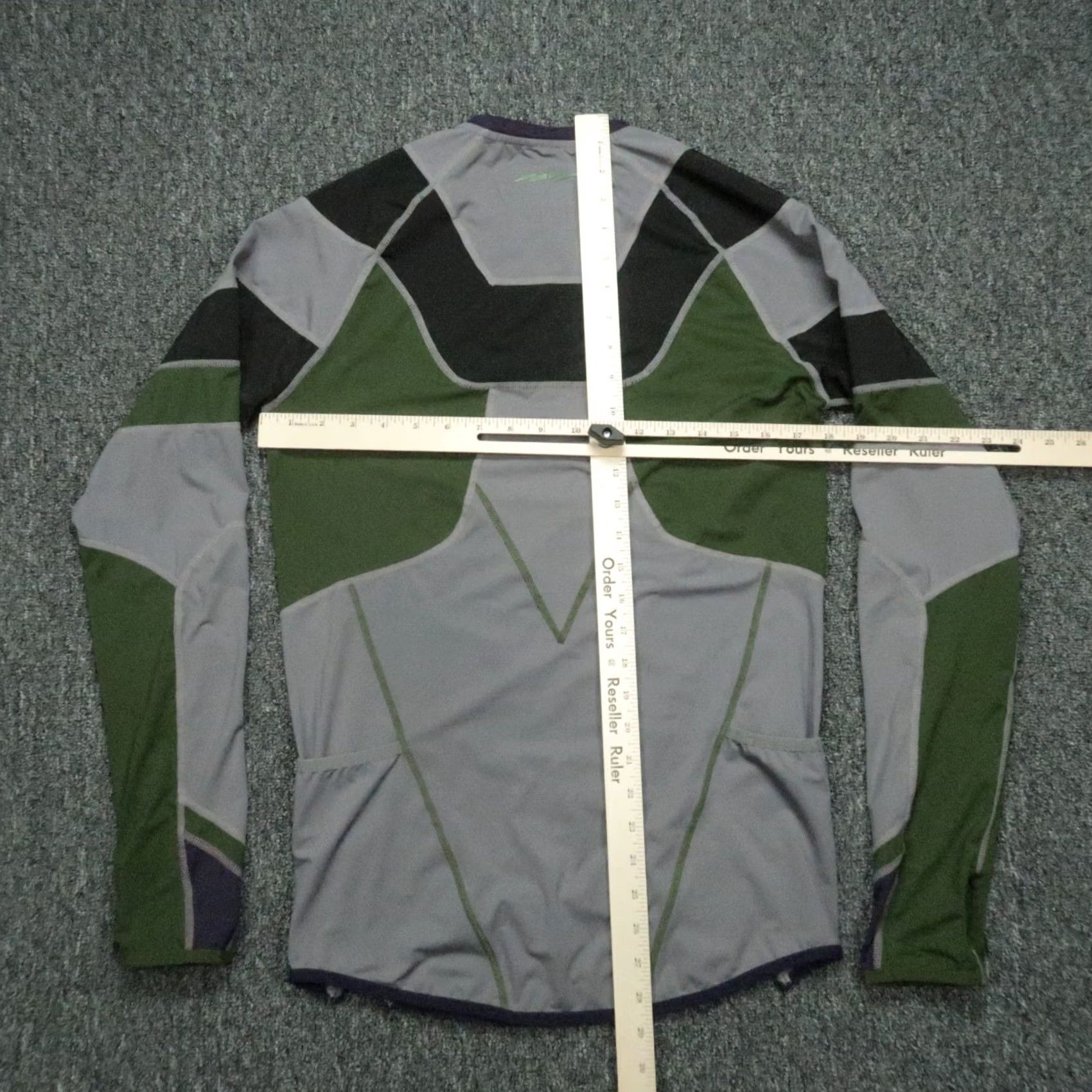 Vintage SuperX Shirt Mens Medium Gray Green Long Sleeve Compression Hulk Banner Shirt Size US M / EU 48-50 / 2 - 7 Thumbnail