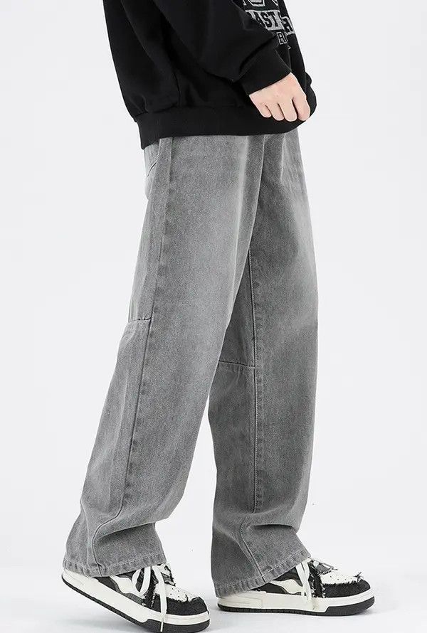 Japanese Brand Hamada x Hada Casual washed distressed loose straight jeans Size US 32 / EU 48 - 7 Thumbnail