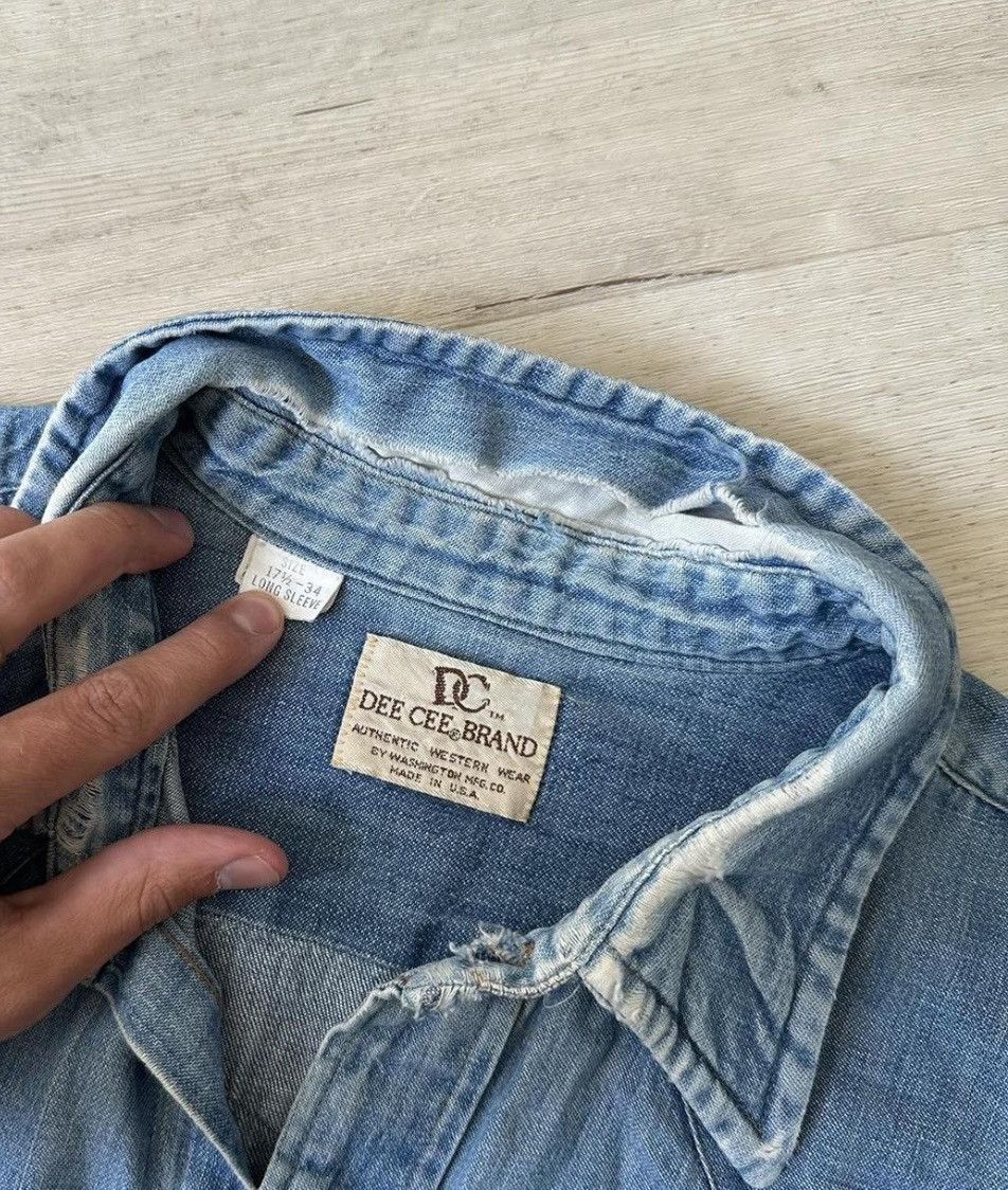 Other Vintage Dee Cee Denim Blue crop western button up shirt Size US M / EU 48-50 / 2 - 4 Thumbnail