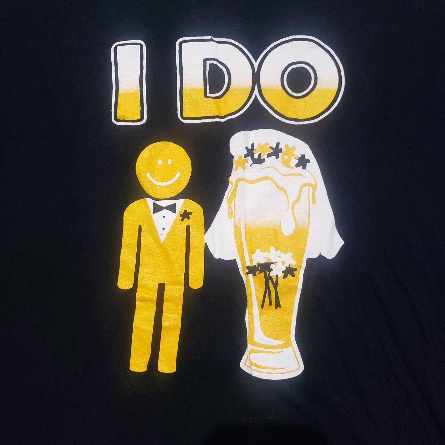 Vintage I Do Beer Shirt Adult L Black Beer Mens Size US L / EU 52-54 / 3 - 2 Thumbnail