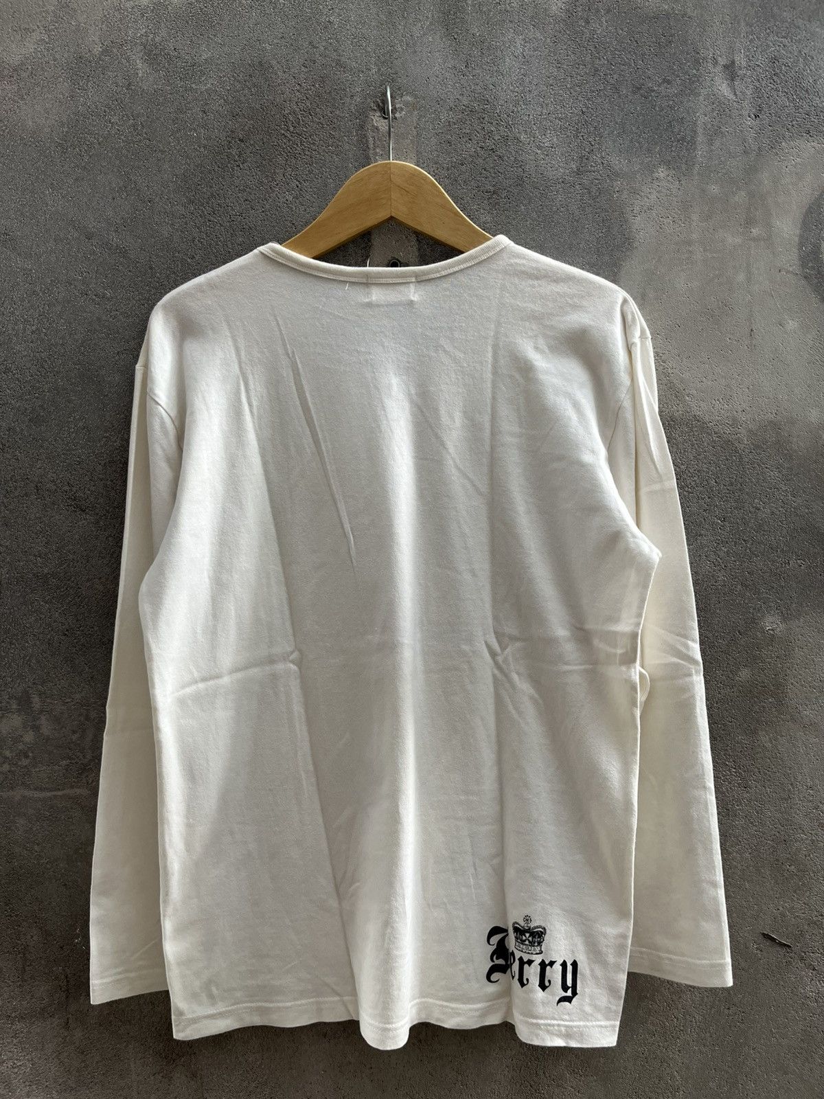 14th Addiction × If Six Was Nine × Le Grande Bleu (L.G.B.) Y2K Gothic Font Graphic Long Sleeve – Jerry Quote Tee Size US L / EU 52-54 / 3 - 9 Thumbnail