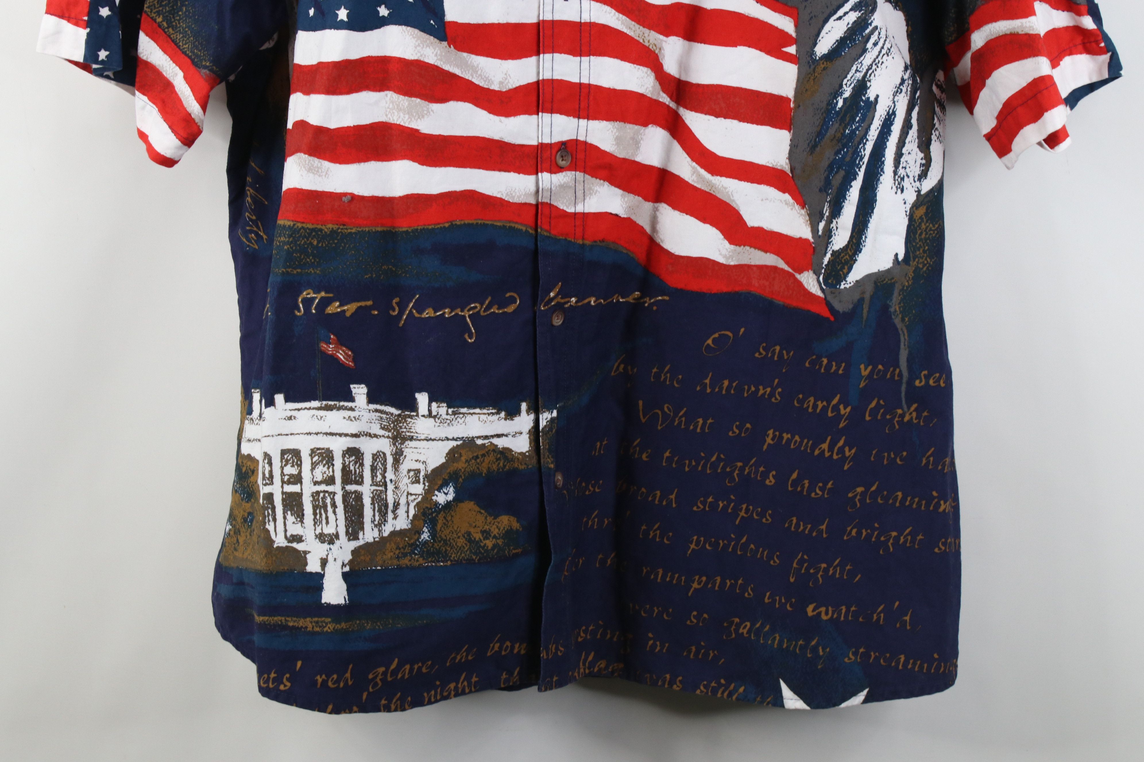 Vintage Vintage 90s Y2K Streetwear Statue of Liberty Button Shirt Size US XXL / EU 58 / 5 - 3 Thumbnail